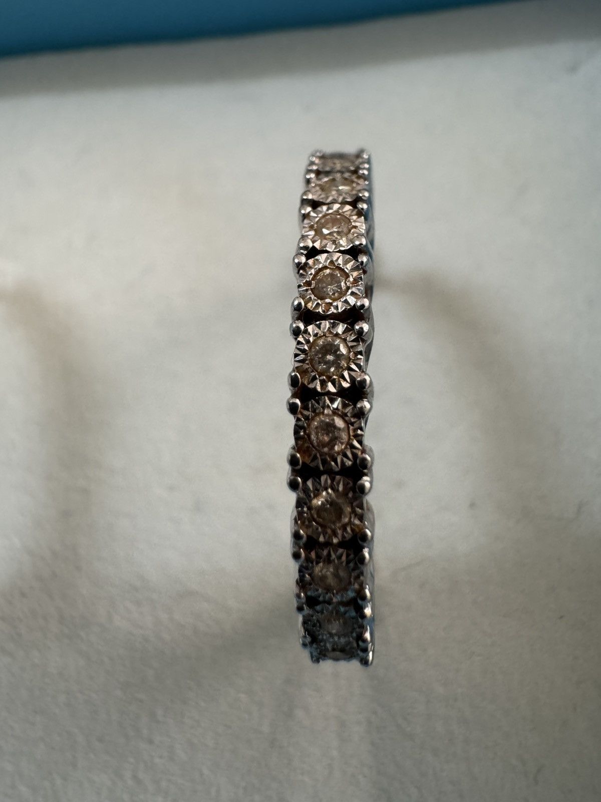 Other ZEI 10k White Gold 1.0ctw DIAMOND LARGE HOOP Vintage Earring Size ONE SIZE - 3 Thumbnail