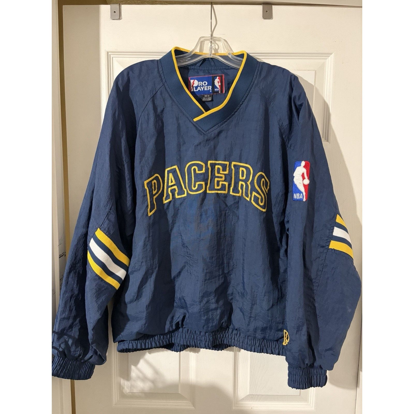 Pro Player Vtg Indiana Pacers Pro Player Pullover Jacket Sz M 90s NBA Size US M / EU 48-50 / 2 - 1 Thumbnail