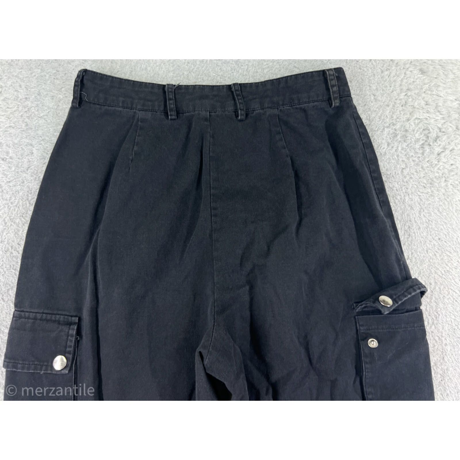 Nasty Gal Nasty Gal Pants Womens 2 Cargo Jogger Twill Black 100% Cotton Adult Regular Inseam 23in High Rise 2 Pocket End: Womens Size 26" / US 2 / IT 38 - 3 Thumbnail