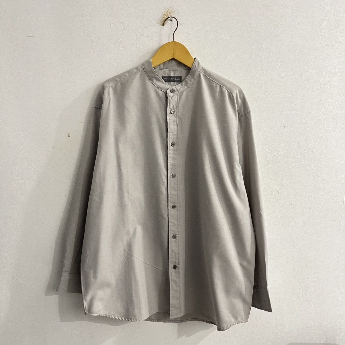 Japanese Brand Season Reason Basic Stand Collar Shirt Size US L / EU 52-54 / 3 - 1 Thumbnail
