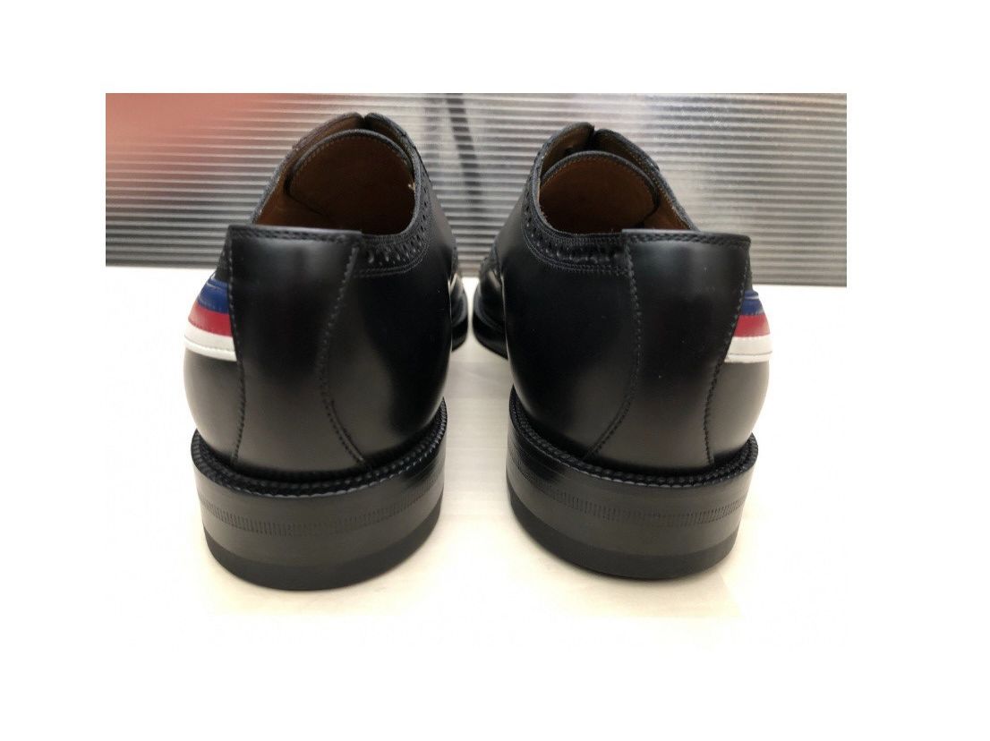 Gucci GUCCI 🇮🇹 Nero Roaring Kitty Badge Side Broge Oxfords 9.5 NIB Size US 9.5 / EU 42-43 - 16 Thumbnail
