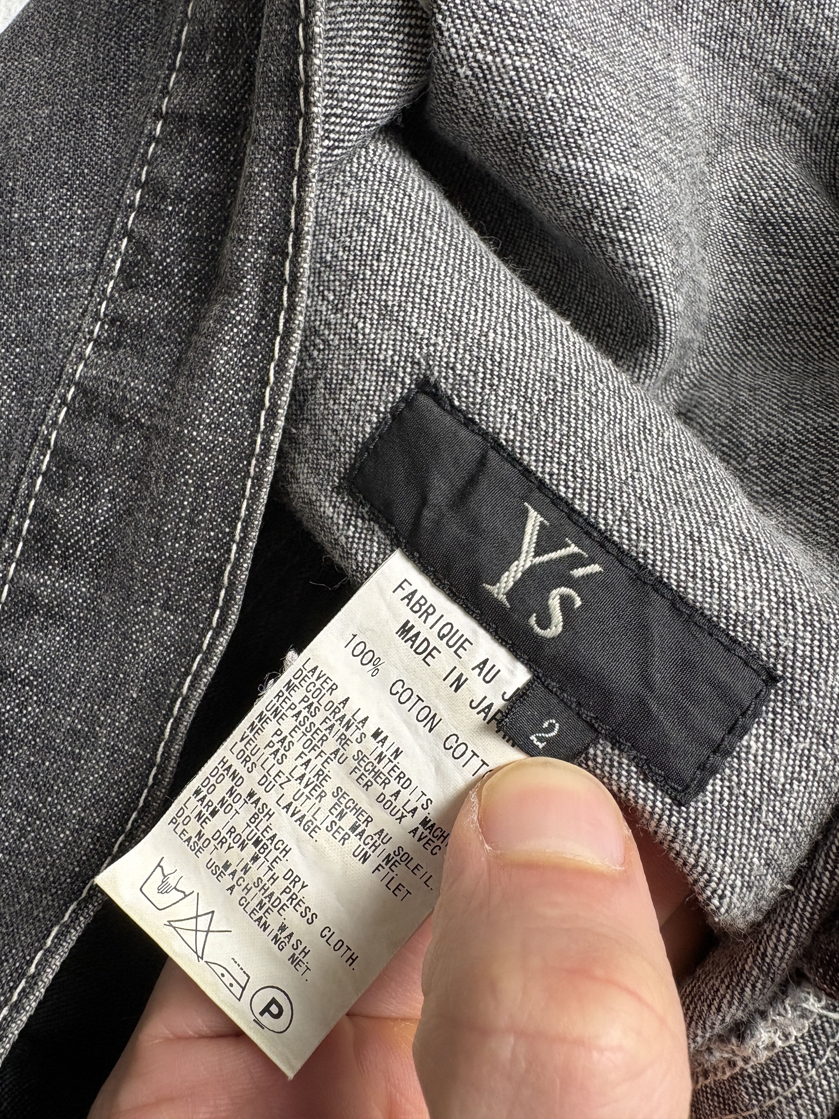 Yohji Yamamoto Yohji Yamamoto 00s Y's Denim Jeans Grey Size US 32 / EU 48 - 7 Thumbnail