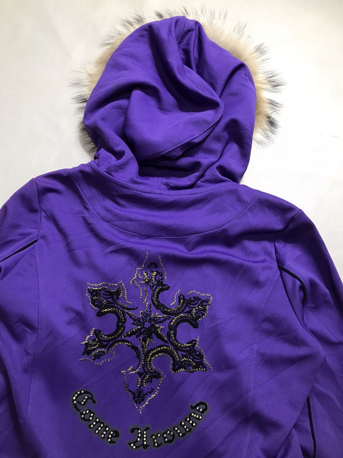 If Six Was Nine × Japanese Brand × Le Grande Bleu (L.G.B.) Double layer Faux Fur Zip Hoodie lgb style Size US M / EU 48-50 / 2 - 8 Thumbnail