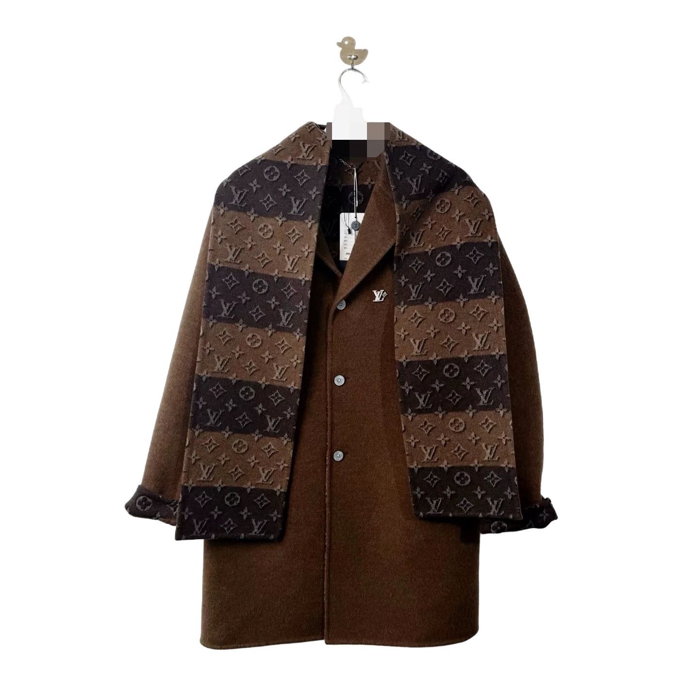 Louis Vuitton Louis Vuitton Monogram Wool Blend Coat Size 52 Size US L / EU 52-54 / 3 - 1 Thumbnail