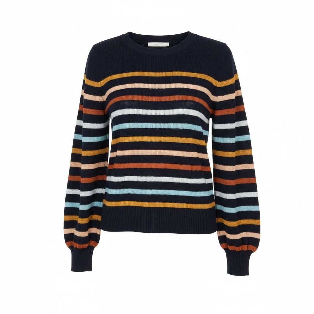 Loft LOFT Women’s Striped Knit Sweater Size Small Long Sleeve Size S / US 4 / IT 40 - 1 Thumbnail