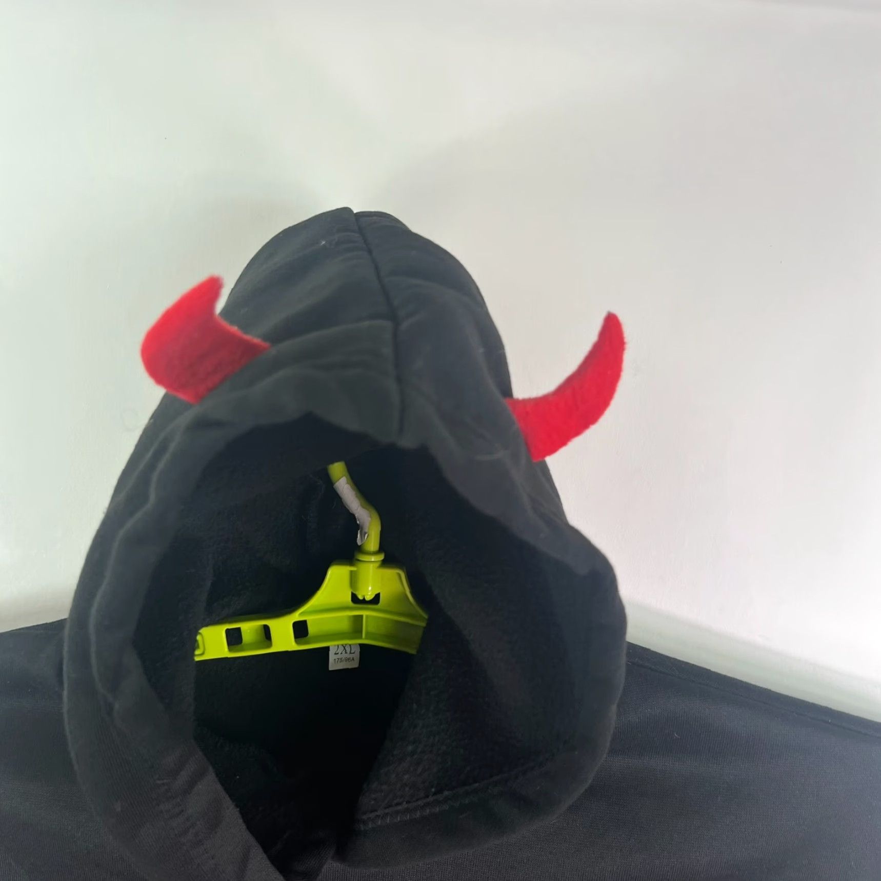 Vintage LIL Hell Bod Hooded costume Sweatshirt Womens 2XL Black Cat Black Widow Geometric Pattern Pullover Hooded Halloween Theme Size XXL / US 16-18 / IT 52-54 - 3 Thumbnail