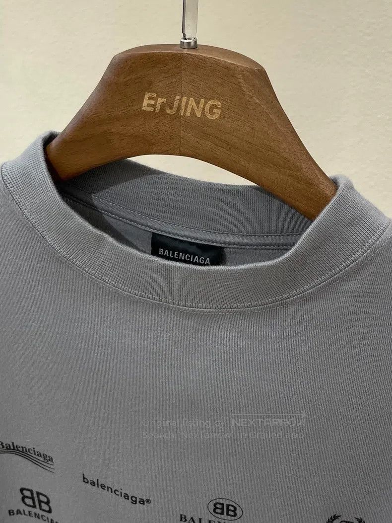 Balenciaga Balenciaga Logo Letter Printed Long Sleeve Crew Neck Sweat Size US S / EU 44-46 / 1 - 2 Thumbnail