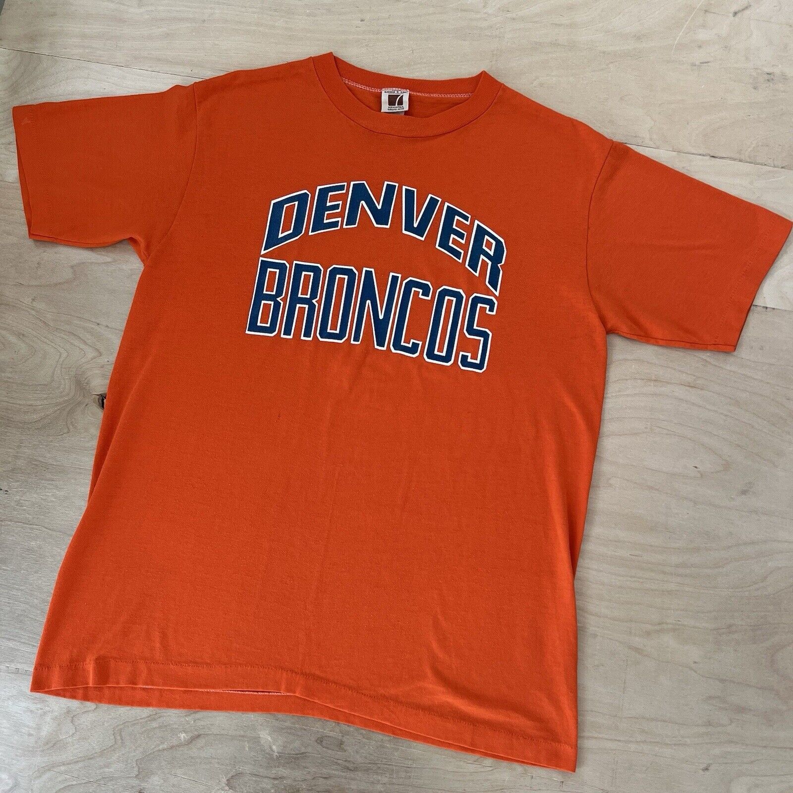 Logo 7 × Vintage Vintage Denver Broncos Shirt L Orange 70s NFL Football Size US L / EU 52-54 / 3 - 8 Thumbnail