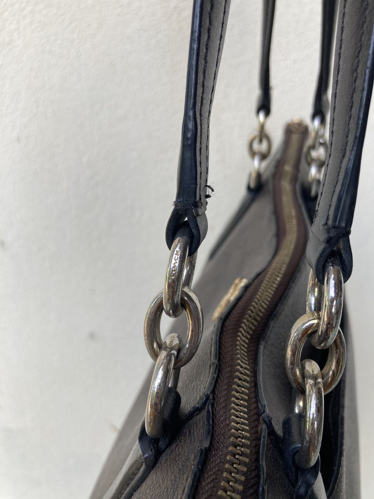 Coach Coach CC Signature Monogram Large Tote Zipper Bags Size ONE SIZE - 6 Thumbnail