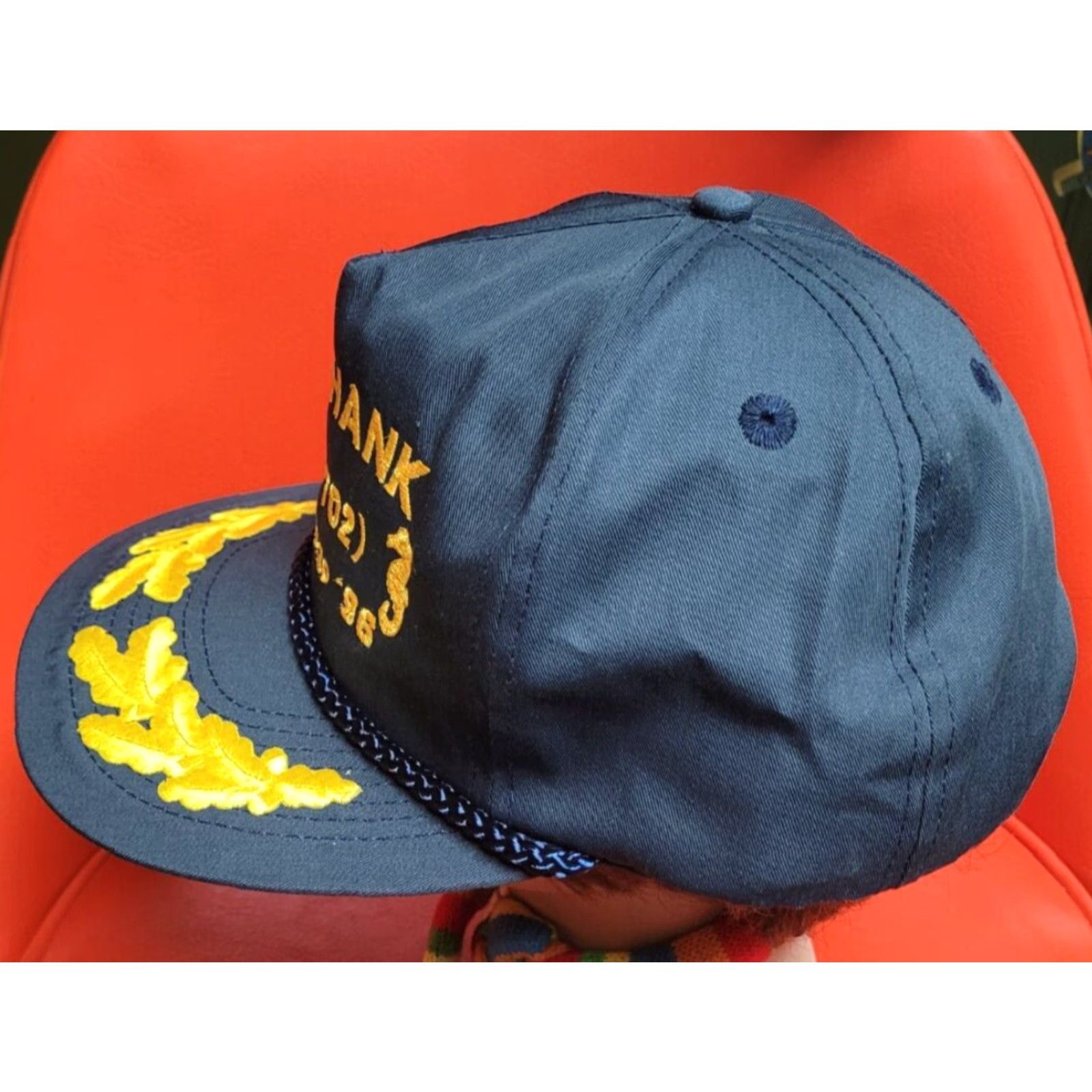 Vintage VINTAGE USS Hank DD-702 Navy Baseball Hat Cap Men One Size Blue Navy Theme, Adjustable, WWII Veterans, 96 US Navy Ship, NICE, Casual Cap Size ONE SIZE - 2 Thumbnail