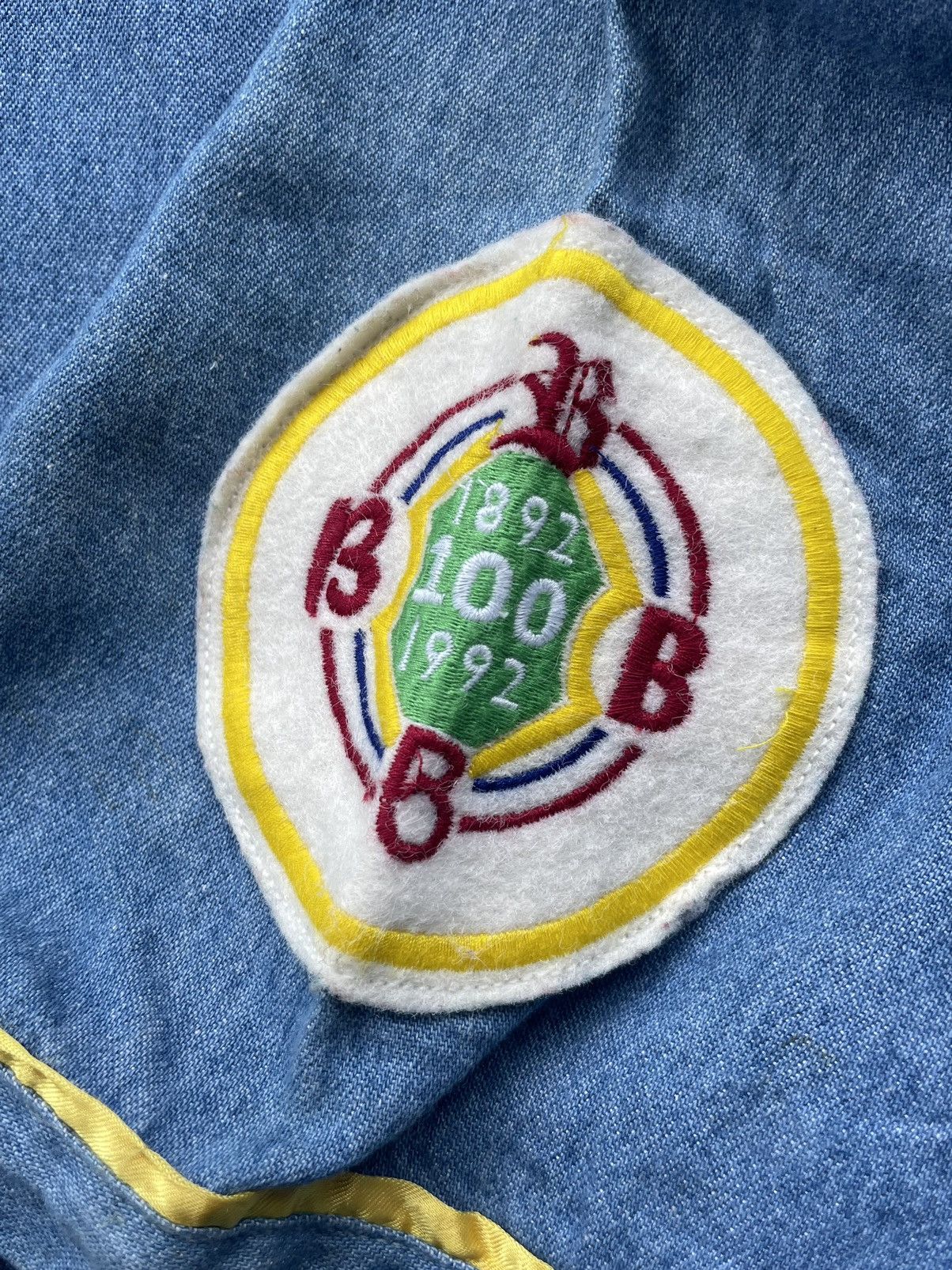 MLB Vintage 90’s Brewer No 31 Denim Shirt Size US XL / EU 56 / 4 - 13 Thumbnail