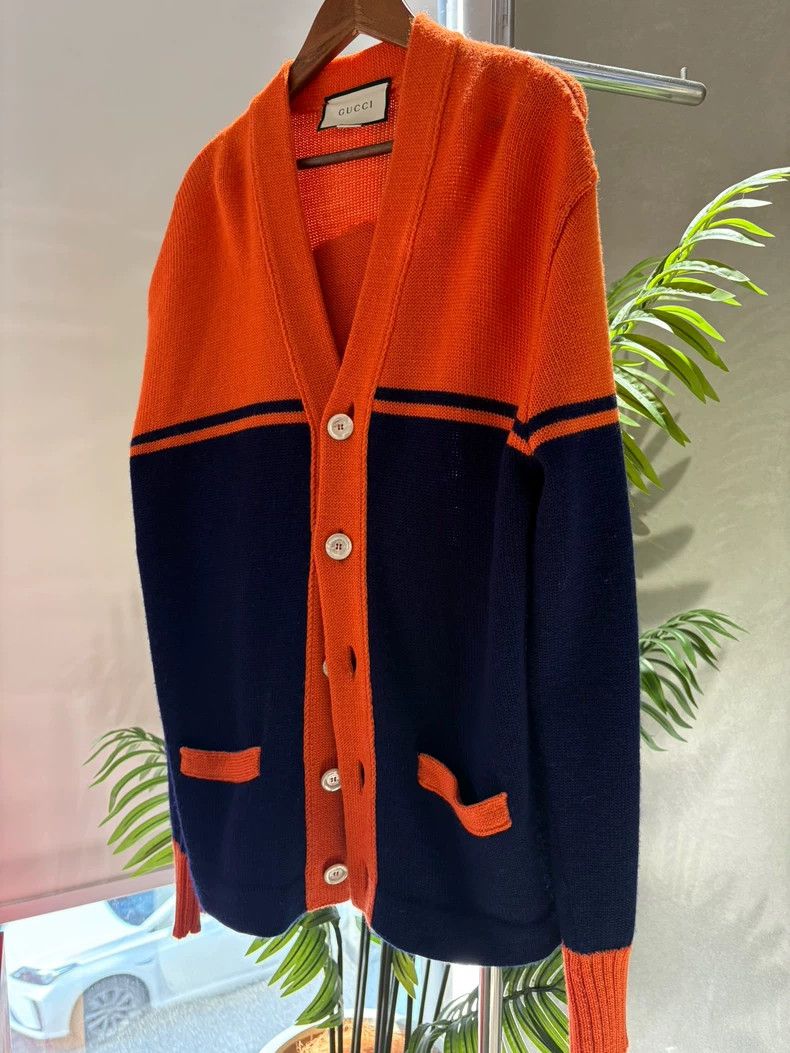 Gucci Gucci Color-blocked knitted cardigan jacket 2502-Nextarrow Size US XL / EU 56 / 4 - 3 Thumbnail