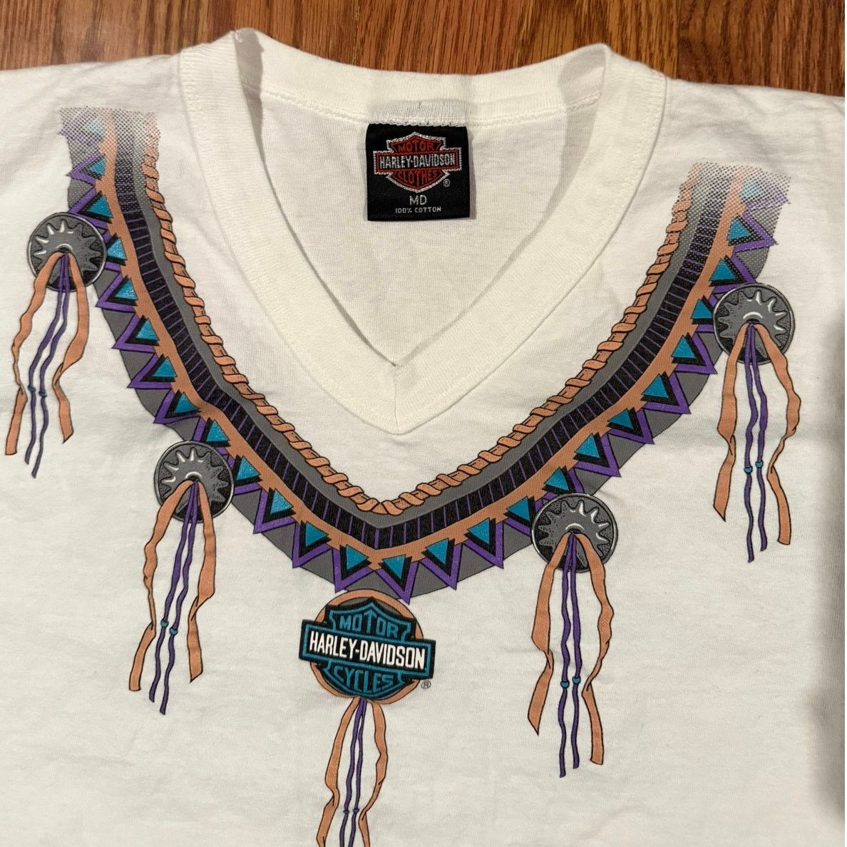 Harley Davidson True Vintage Harley Davidson Womens Concho 90s Biker Size M / US 6-8 / IT 42-44 - 2 Thumbnail