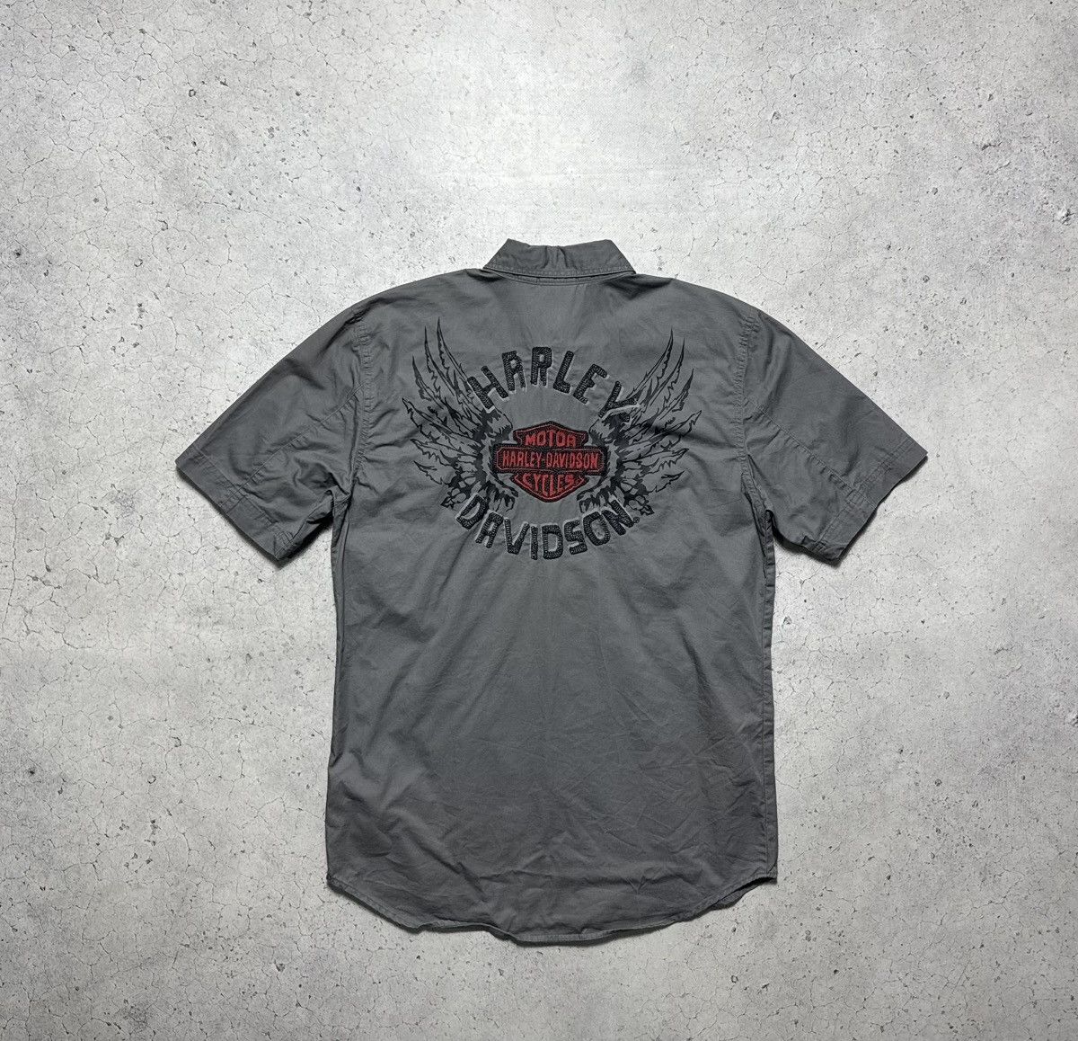 Harley Davidson Harley Davidson Motorcycles Button Up Shirt Big Logo Size US S / EU 44-46 / 1 - 1 Thumbnail