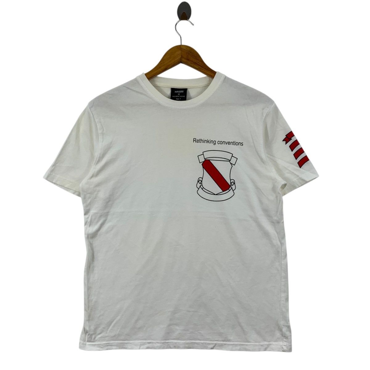 Number (N)ine MARLBORO x NUMBER (N)INE Japanese Brand Rethinking Shirt Size US M / EU 48-50 / 2 - 1 Thumbnail