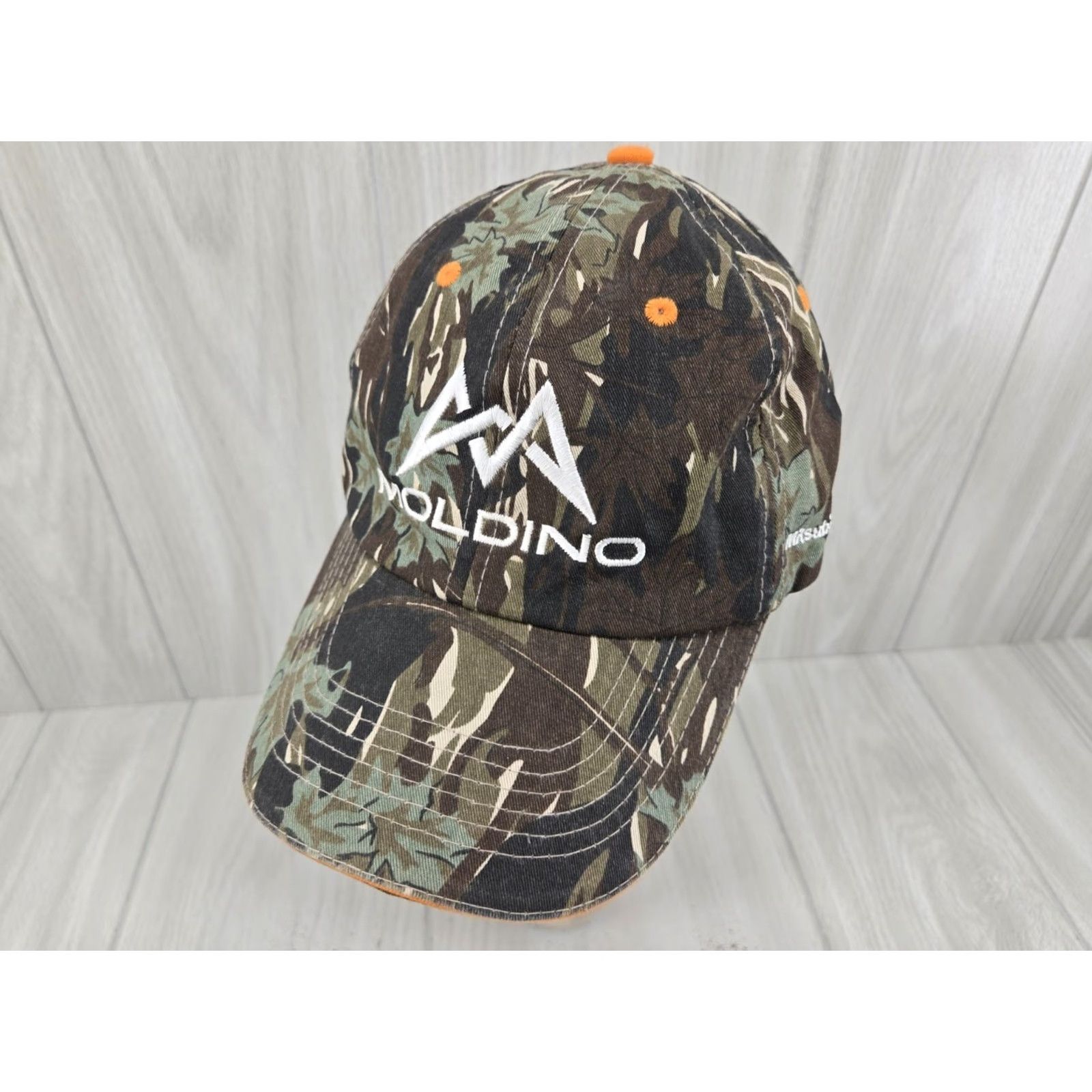 Logo 7 Hit Wear Moldino Mitsubishi Hitachi Hat Men Tool Smokey Branch Camo White Logo Adjustable Trucker Hat Men One Size Camouflage Casual Workwear Size ONE SIZE - 2 Thumbnail
