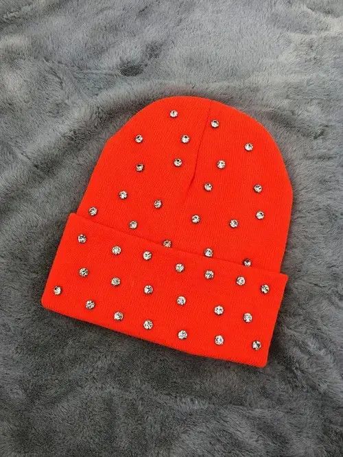 Other Orange Beanie Hats Size ONE SIZE - 1 Thumbnail