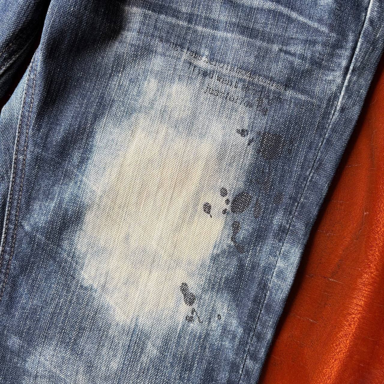 semanticdesign Semantic Design Acid Wash Bleach Dark Blue Jeans Pants Size US 32 / EU 48 - 7 Thumbnail