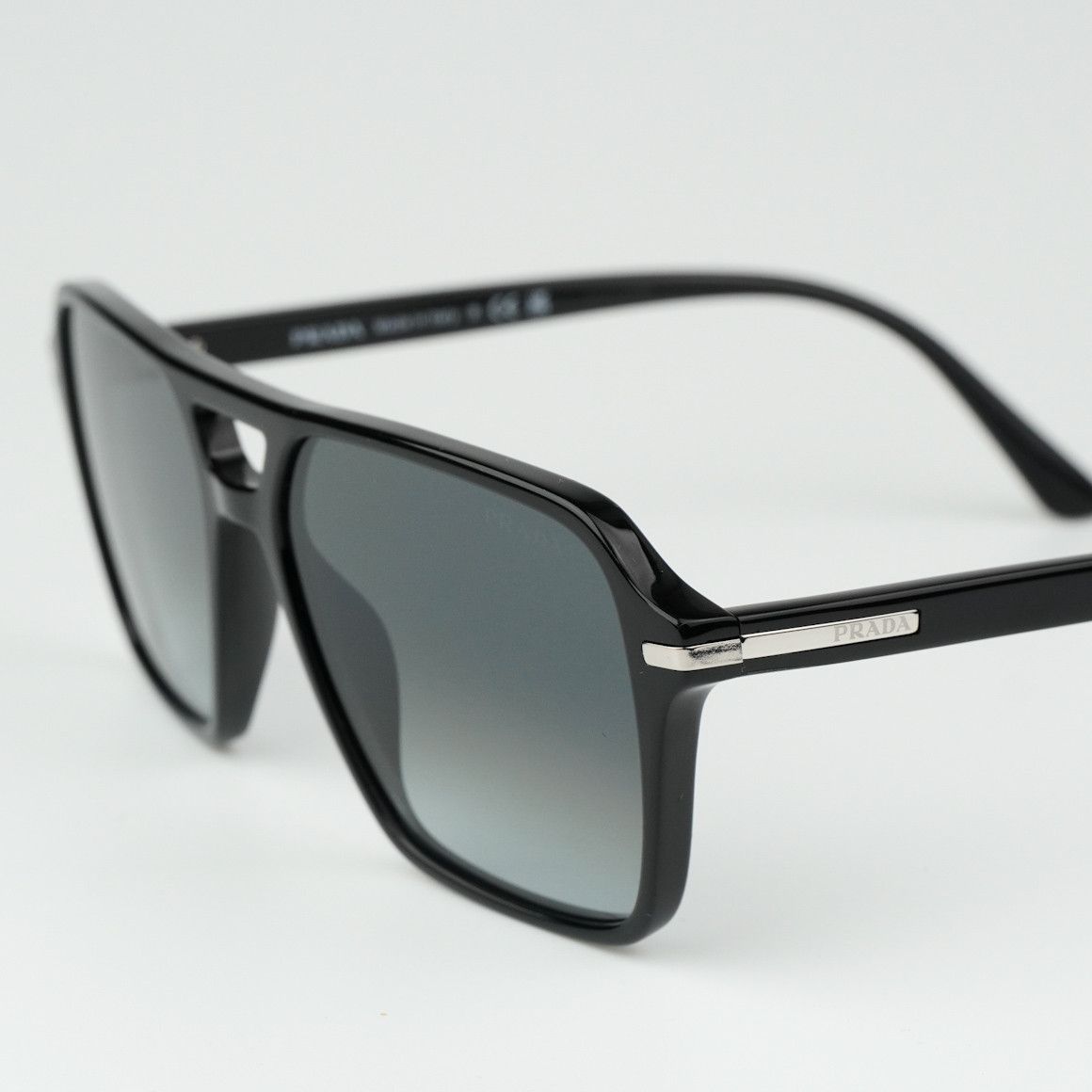 Prada NEW Prada PR20YS 1AB06T Unisex Pilot Sunglasses Size ONE SIZE - 5 Thumbnail