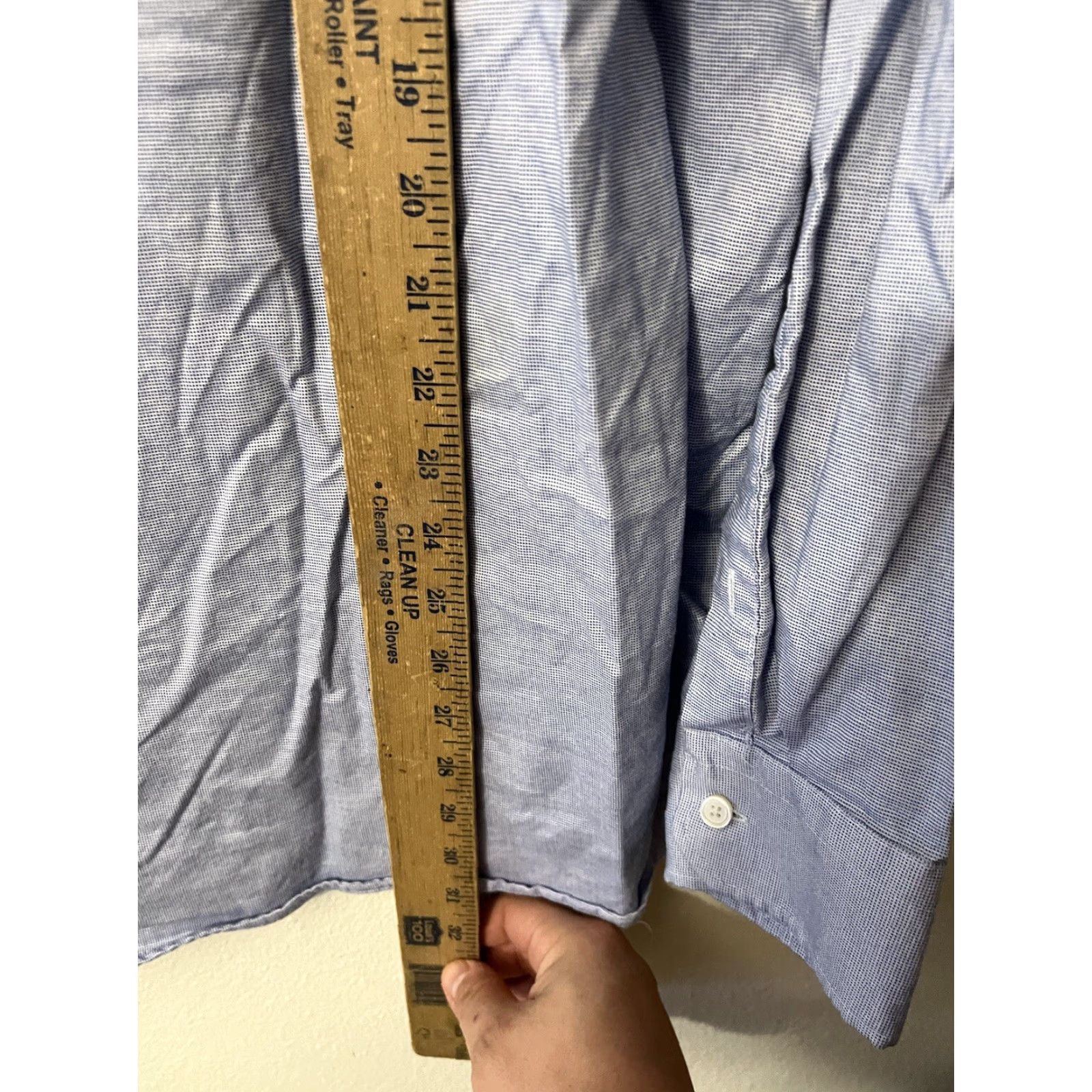 Banana Republic Banana Republic Button Up Shirt Mens Large Blue Slim Fit Wrinkle Resistant Shirt Button Up Men L Blue Slim Size US L / EU 52-54 / 3 - 4 Thumbnail