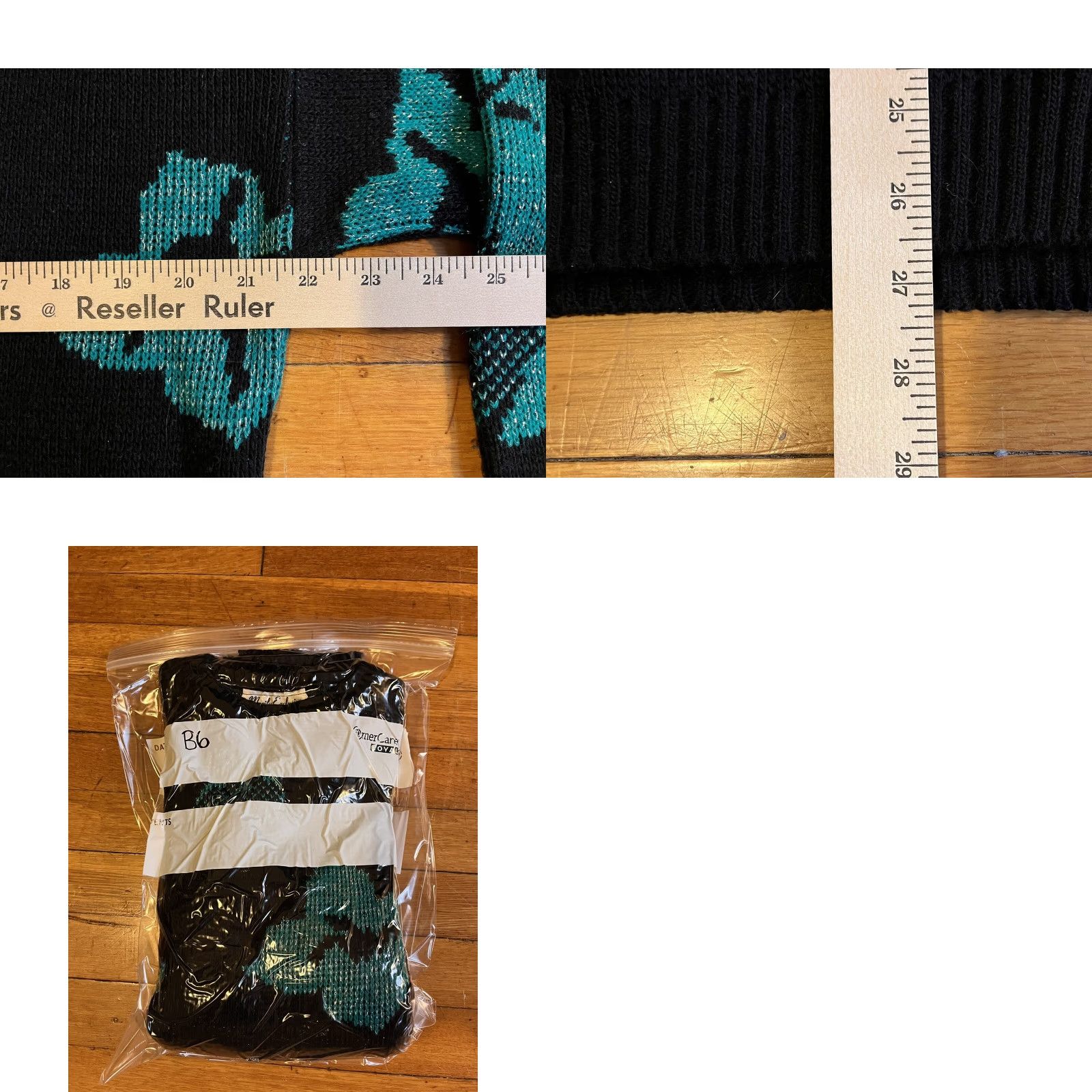 Vintage VINTAGE Marilu Exclusive Sweater Women’s L Black Floral Knitted Pullover Crew Neck Long Sleeve 80s 90s Retro Hipster Floral Metallic Size L / US 10 / IT 46 - 8 Thumbnail