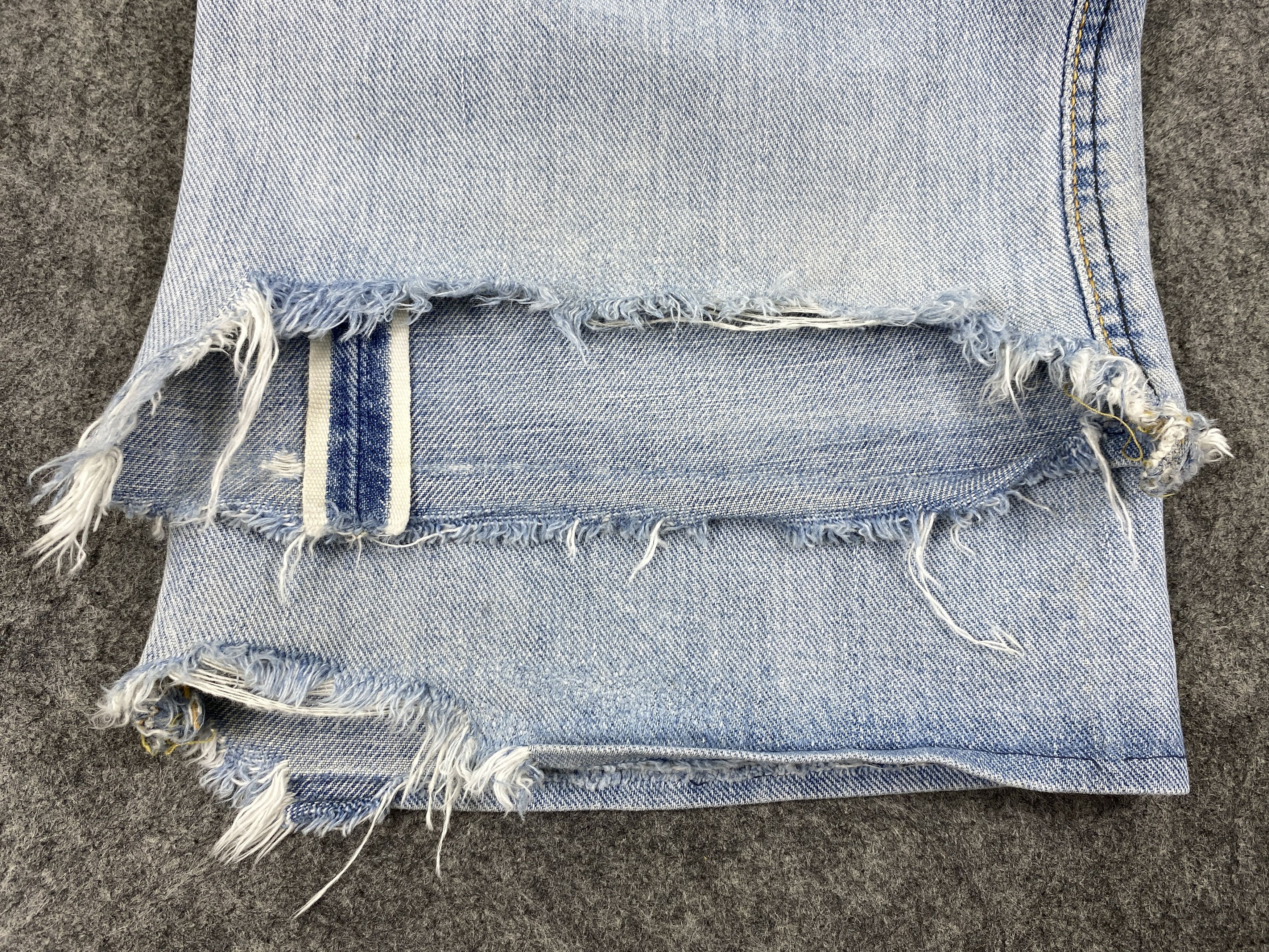 Japanese Brand Redline Light Blue Wash Lee Rider 30x26.5 Denim -JN1335 Size US 30 / EU 46 - 11 Thumbnail