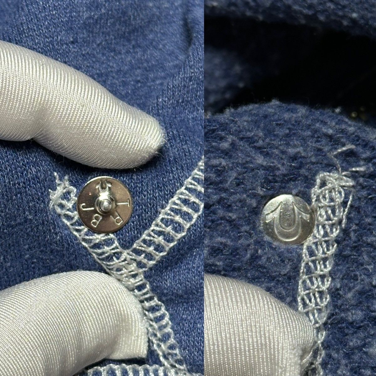 True Religion True Religion Big Logo Rhinestones Zip Hoodie Size L / US 10 / IT 46 - 9 Thumbnail