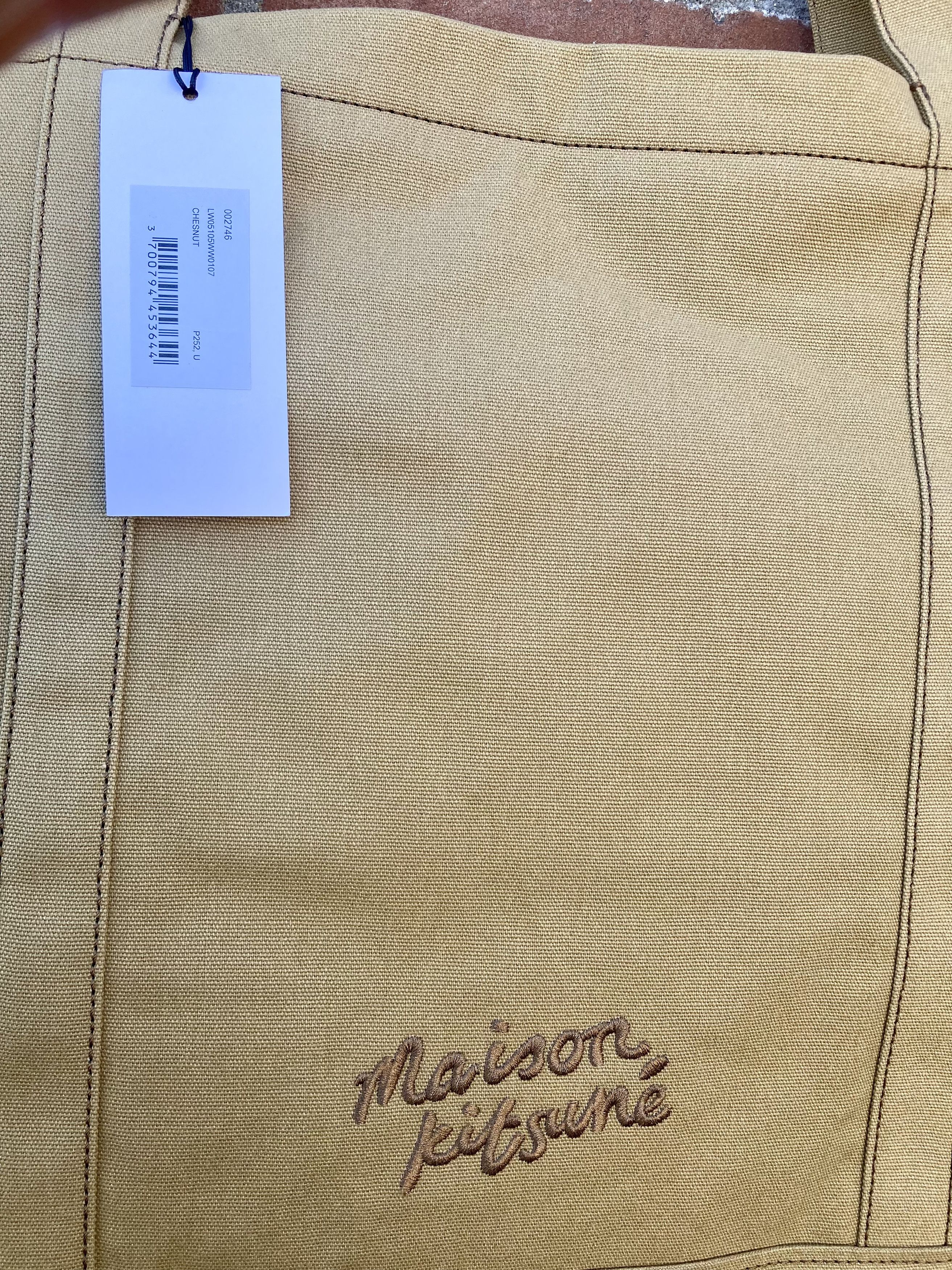 Maison Kitsune Foxhead tote bag shopper canvas Maison kitsune Paris new ds Size ONE SIZE - 5 Thumbnail