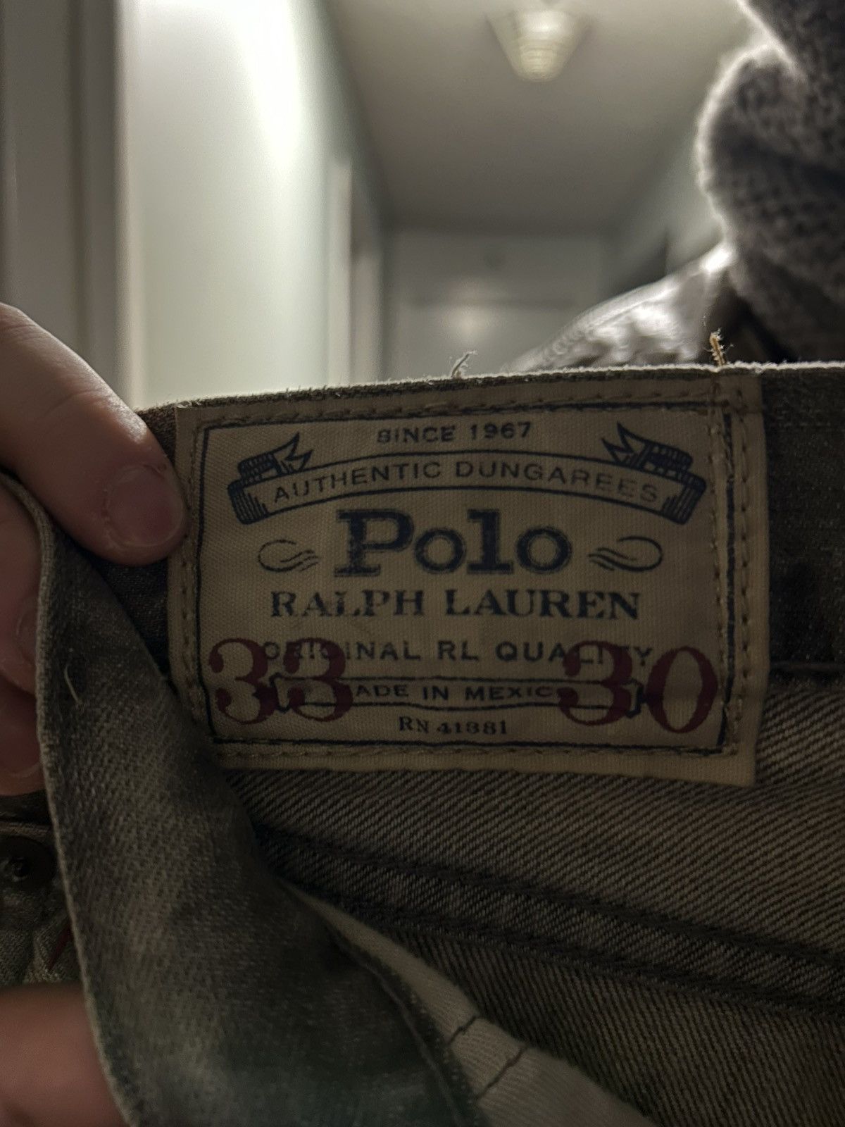 Polo Ralph Lauren PRL Varick Slim Straight Denim Size US 33 - 5 Thumbnail