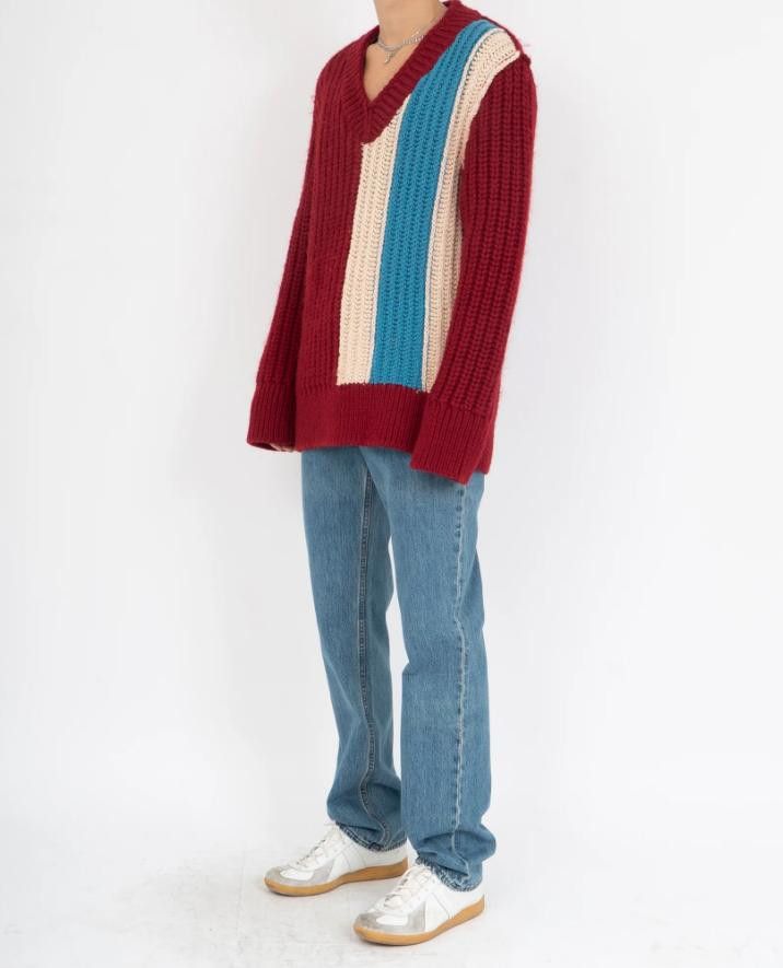 Calvin Klein 205W39NYC Calvin Klein 205W39NYC oversized chunky stripe sweater Size US L / EU 52-54 / 3 - 4 Thumbnail