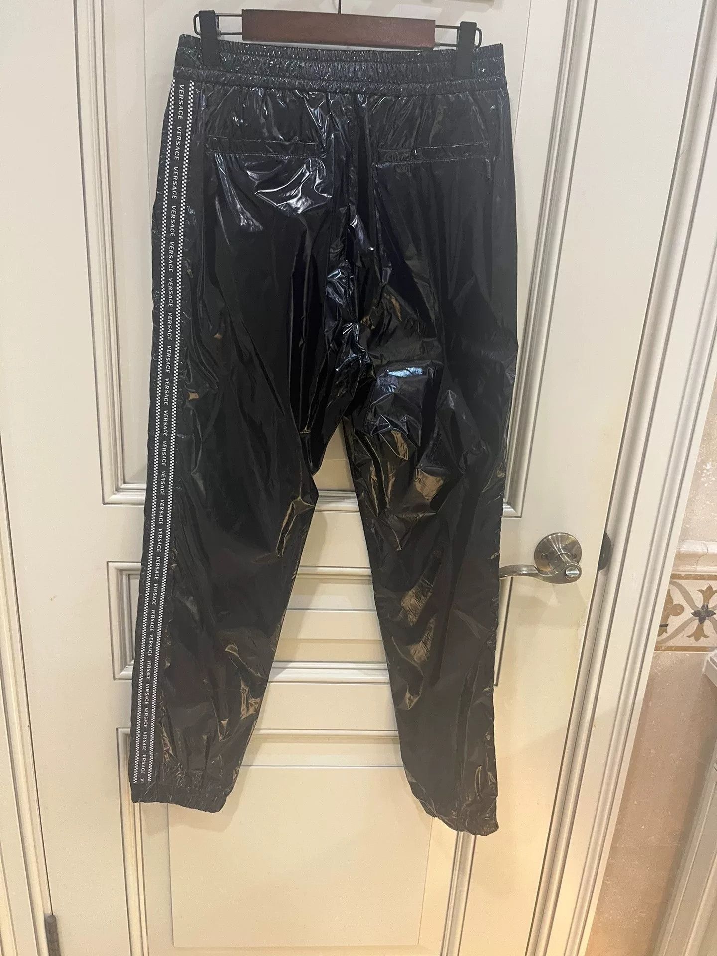 Versace Versace Black Reflective Sports Pants Size US 30 / EU 46 - 7 Thumbnail