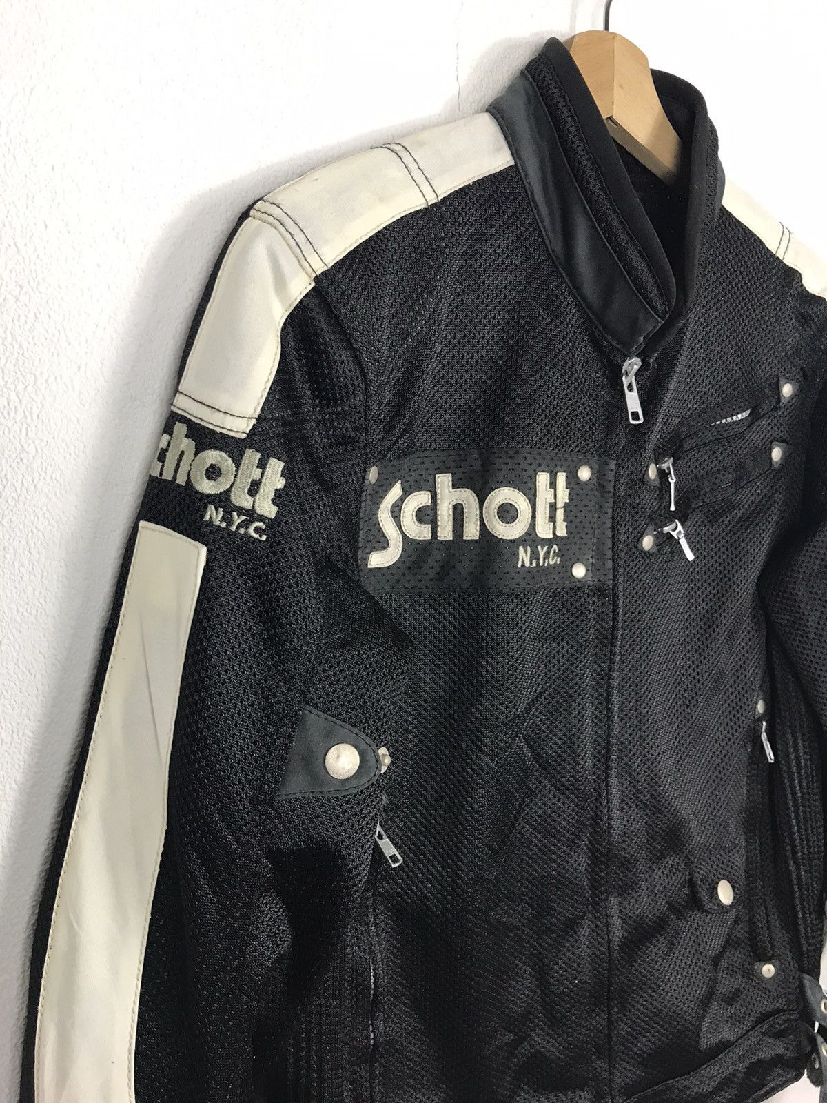 Schott × Vintage Vintage Schott N.Y.C. Riding Biker Motorsport Jacket Size US S / EU 44-46 / 1 - 4 Thumbnail