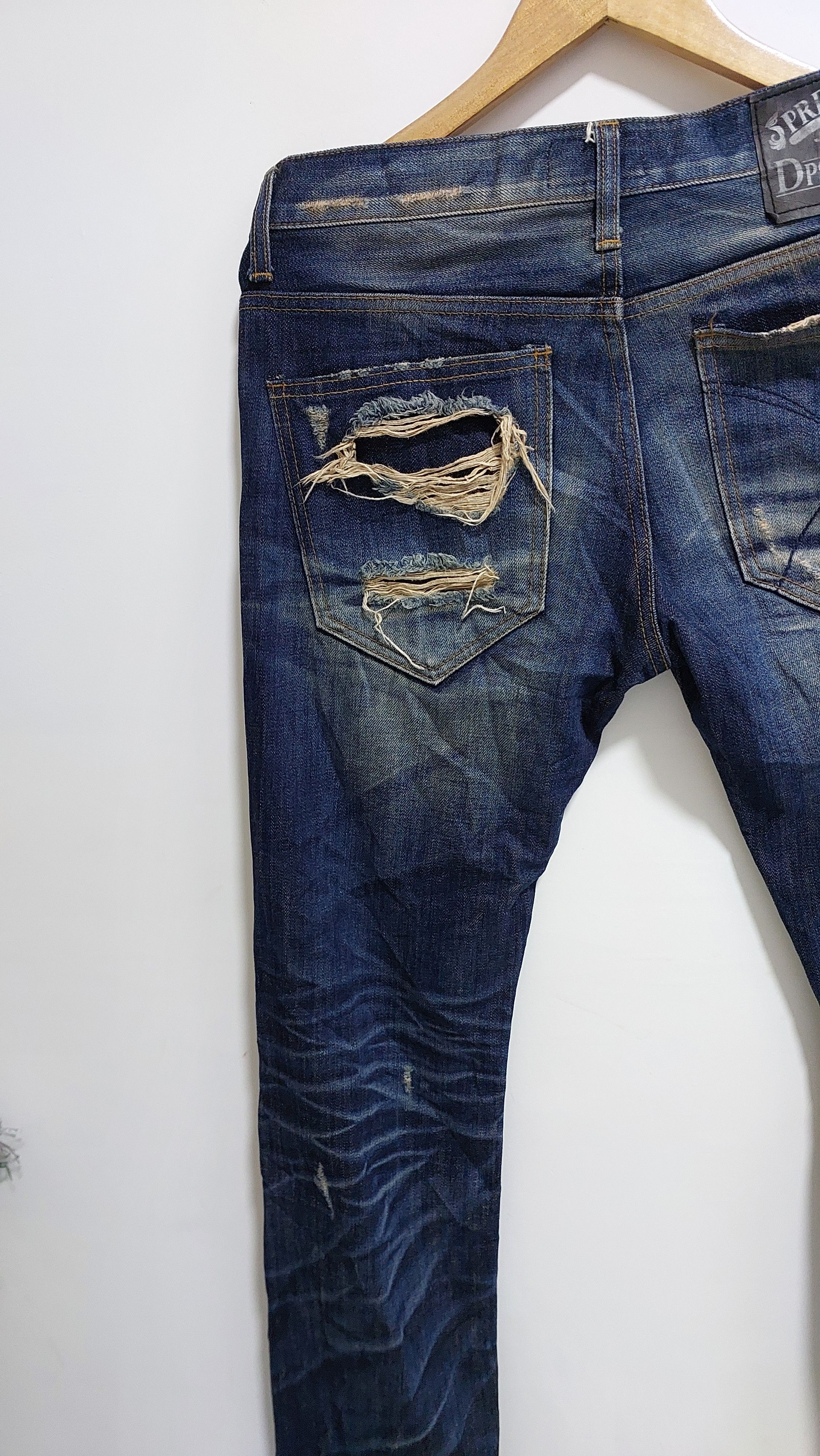 Japanese Brand DPSR DISTRESSED JEANS PANT Size US 32 / EU 48 - 6 Thumbnail