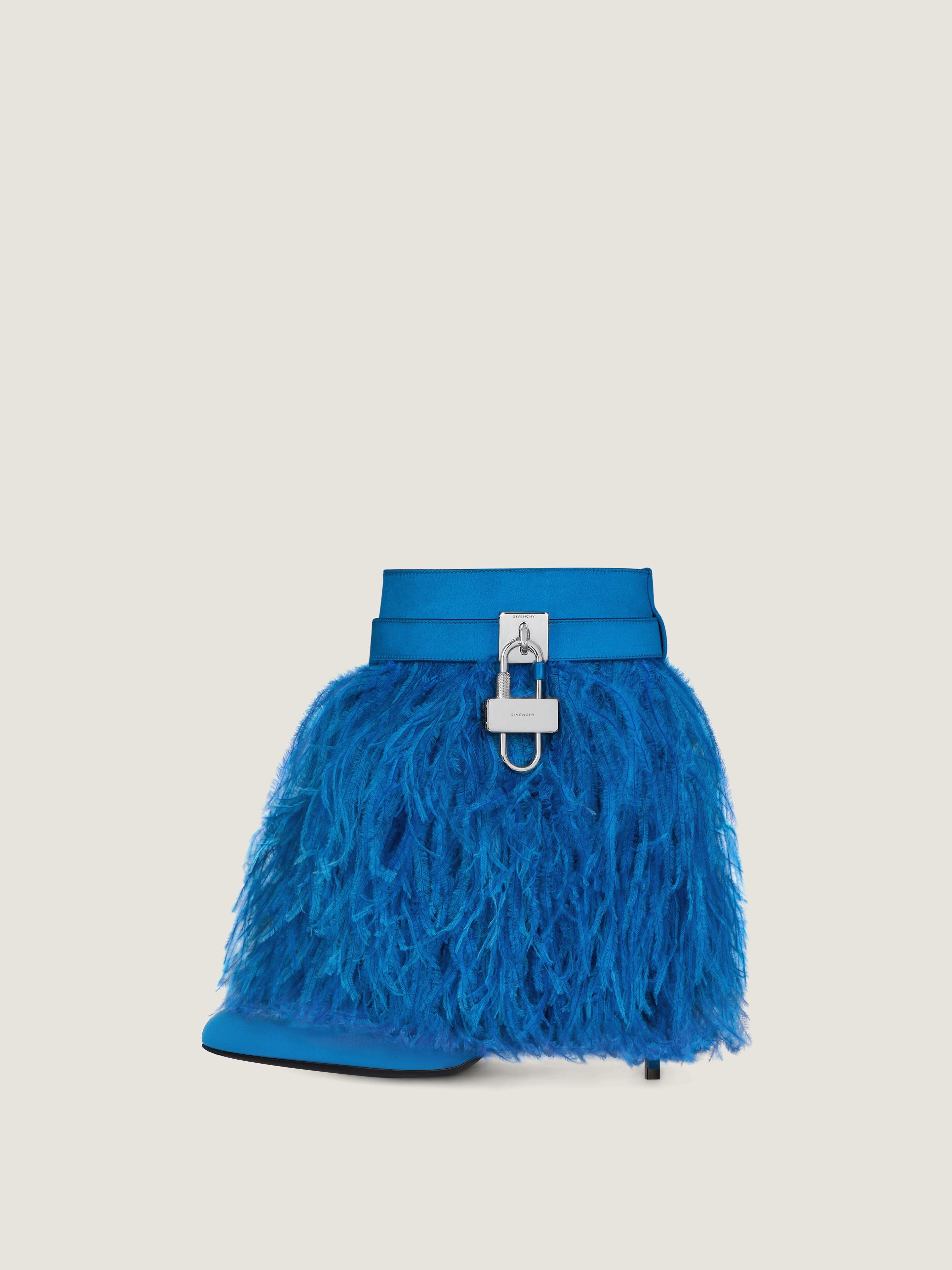Givenchy o1srvl11e0925 Shark Lock Stiletto Ankle Boots in Blue Size US 8 / IT 38 - 4 Thumbnail