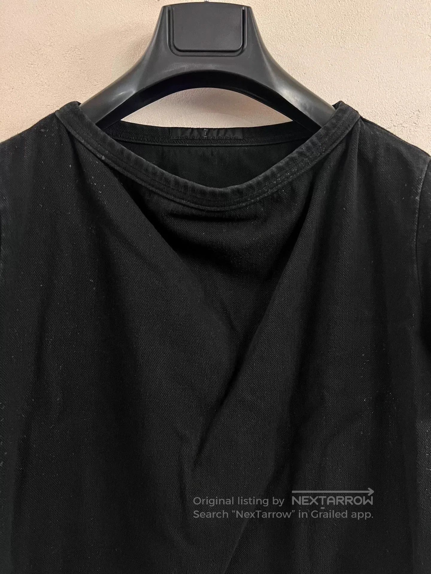 Julius Julius 7 Black Coated Denim T-shirt. Size US M / EU 48-50 / 2 - 6 Thumbnail