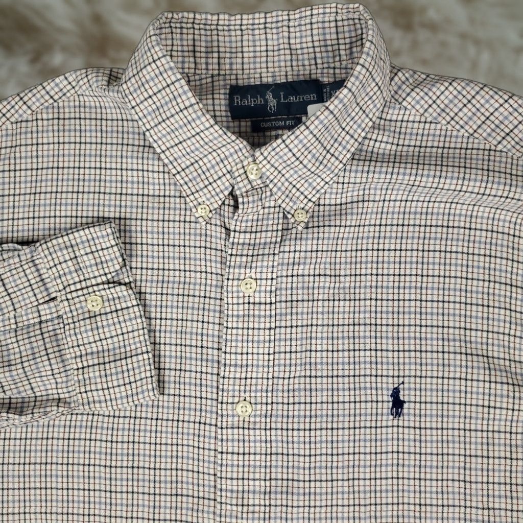 Ralph Lauren Ralph Lauren Shirt XL Blue Plaid Button Up Long Sleeve Pony Casual Mens Size US XL / EU 56 / 4 - 1 Thumbnail
