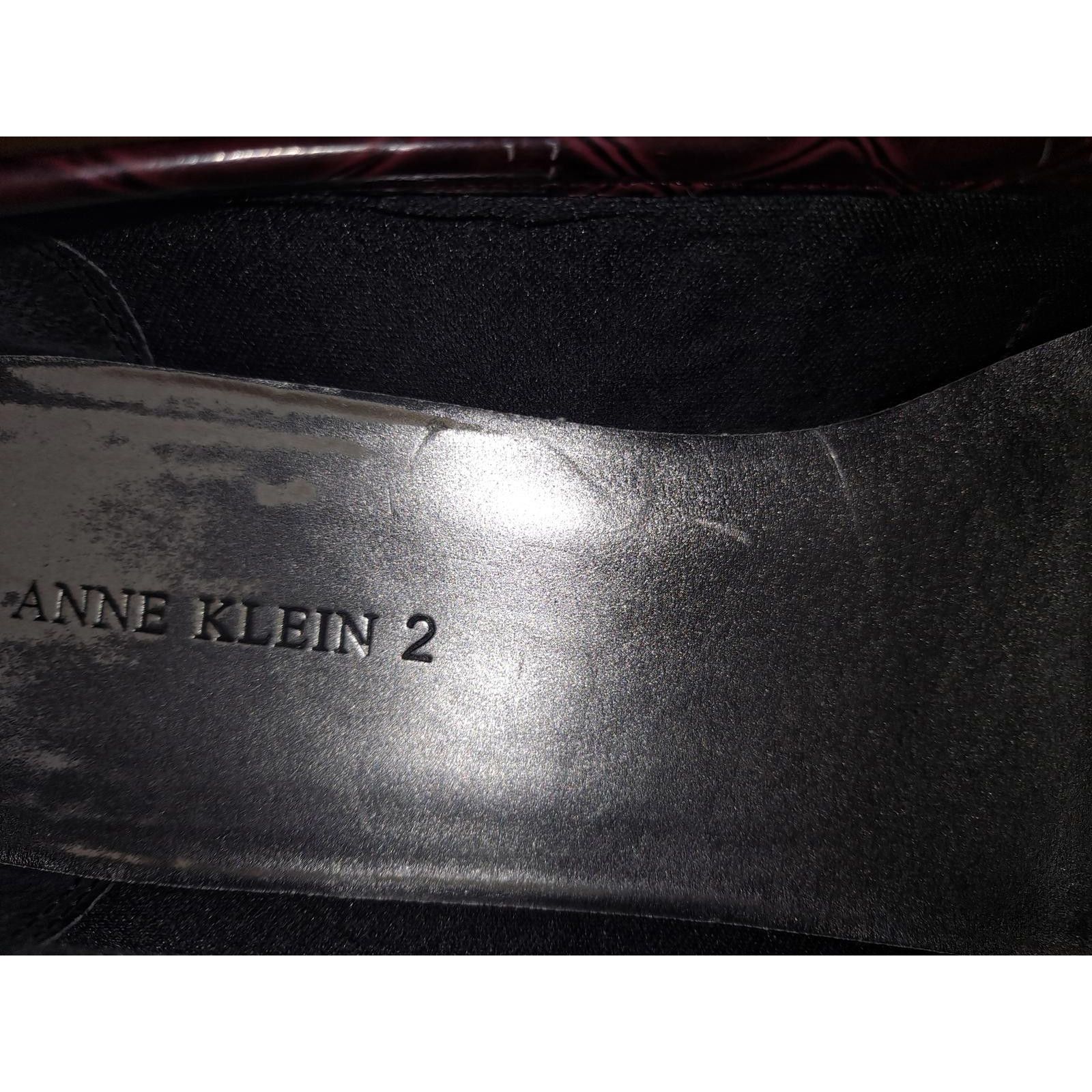 Anne Klein Anne Klein 2 Brown Crocodile Embossed Loafer with Buckle AK Size US 7.5 / IT 37.5 - 4 Thumbnail