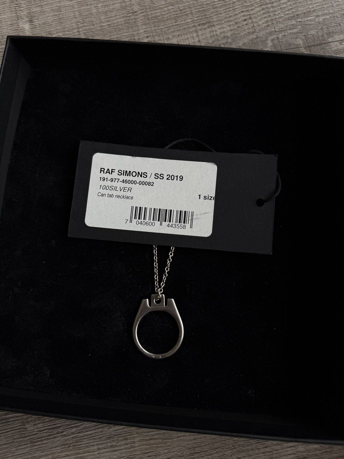 Raf Simons Soda Can Tab Necklace Silver Sterling Charm pendant Size ONE SIZE - 6 Thumbnail