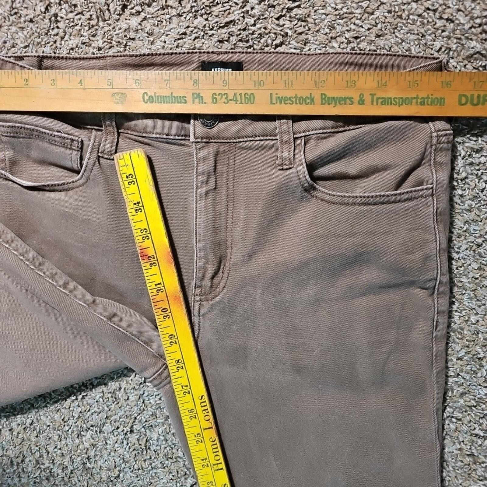 Express Express Brown Jeans 32x30 Size US 32 / EU 48 - 5 Thumbnail