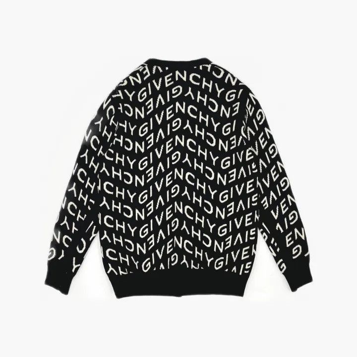Givenchy Givenchy Givenchy SS21 Logo Print Wool Cardigan -2507 Size US XL / EU 56 / 4 - 1 Thumbnail