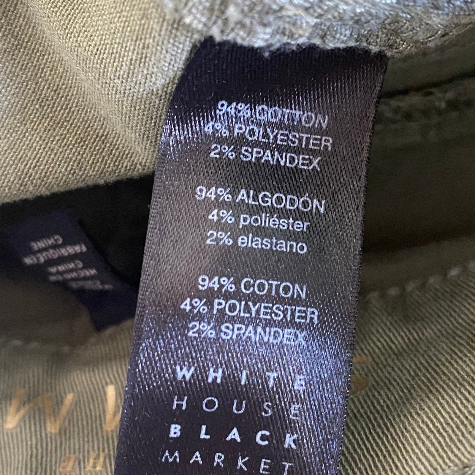 White House Black Market White House Black Market Olive Green Cargo Pants Size 00 Size 24" / US 00 / IT 34 - 16 Thumbnail