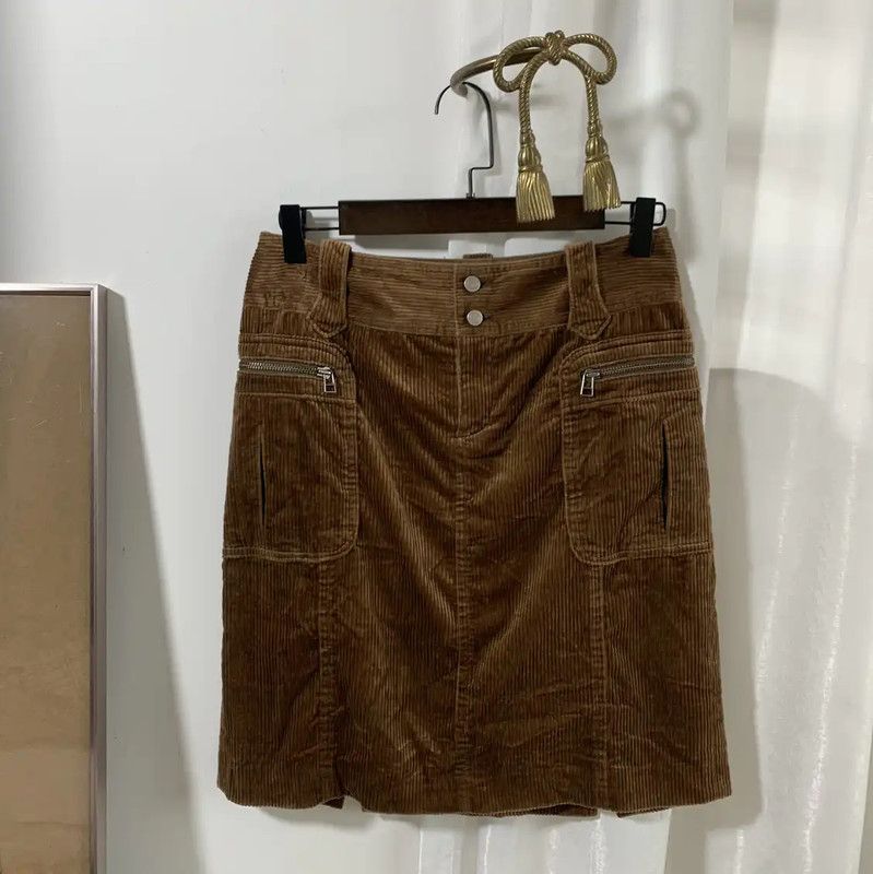 Burberry Burberry Brown Cotton Mini Skirt Size 23" - 1 Thumbnail
