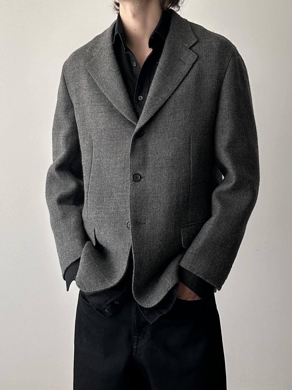 Prada Prada FW01 Wool Unconstructed Blazer Jacket Size US M / EU 48-50 / 2 - 1 Thumbnail