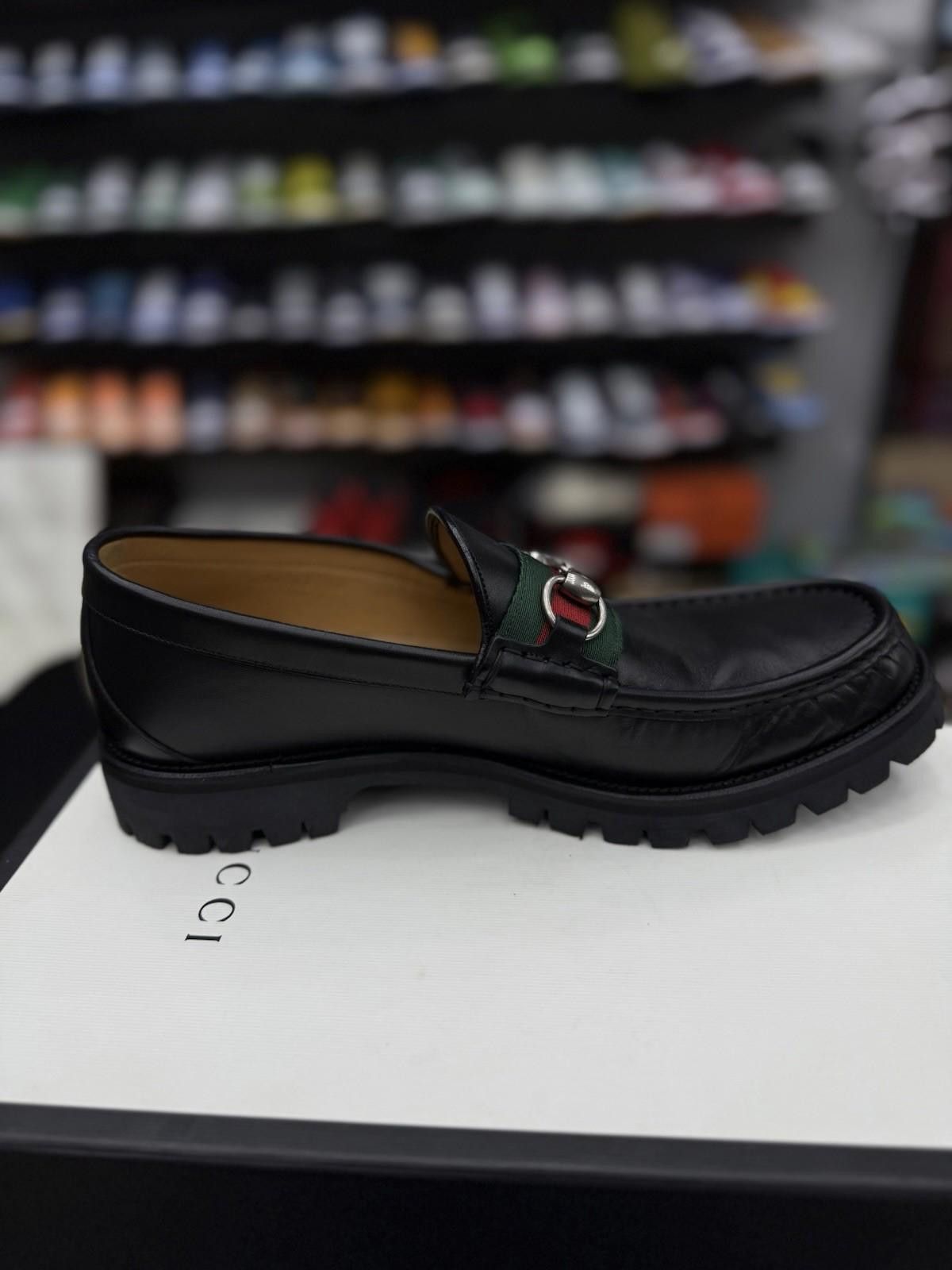 Gucci Men’s Gucci Dress Loafers Sneakers Leather $950 10G/10.5US Size US 10.5 / EU 43-44 - 6 Thumbnail