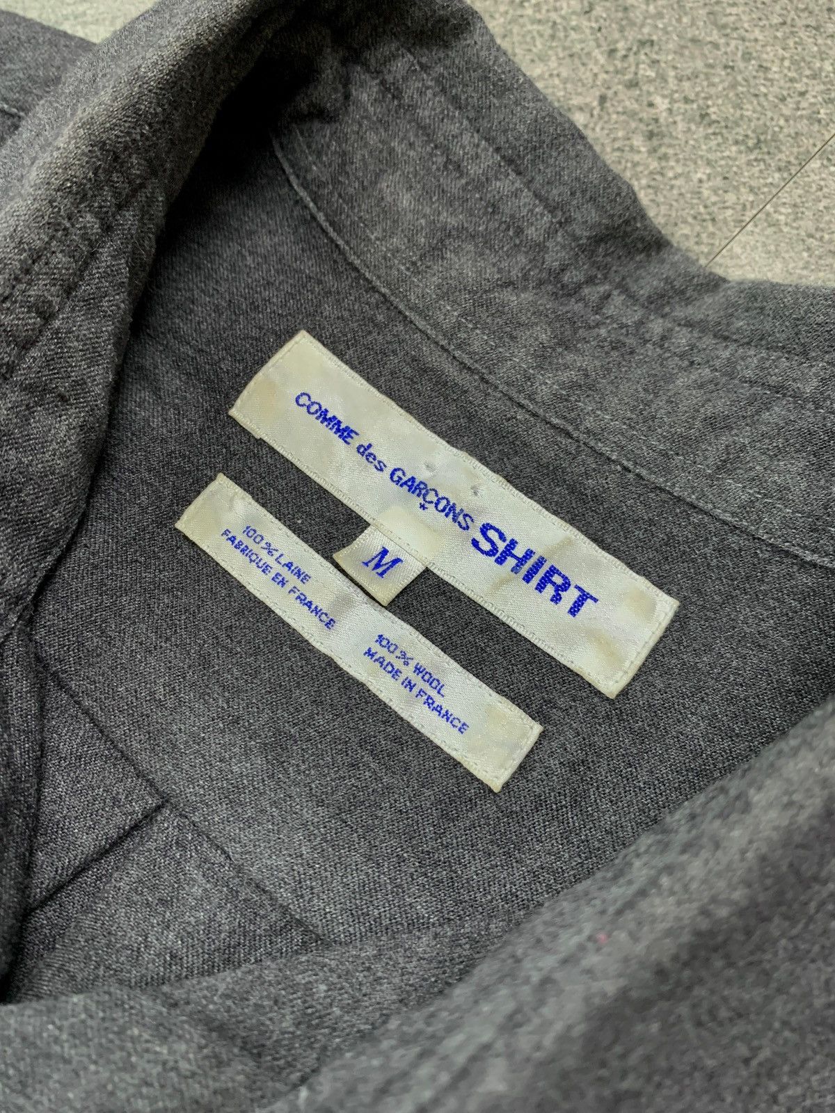 Comme des Garcons SHIRT FREE TAX Wool Boxy Camp Collar Shirts Size US M / EU 48-50 / 2 - 7 Thumbnail