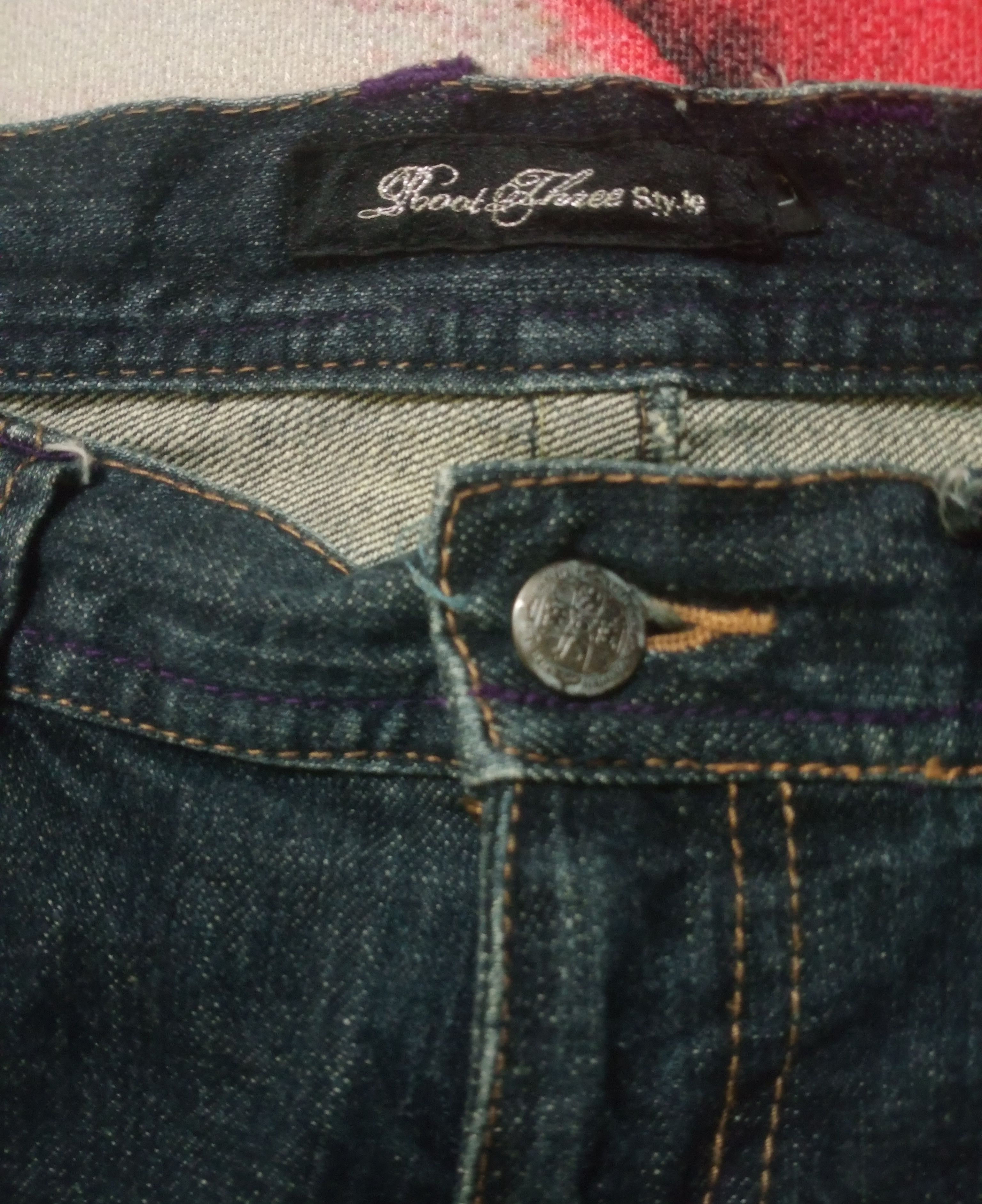 Le Grande Bleu (L.G.B.) Rare Root Three Style Flare Distressed Denim Size 34" / US 12 / IT 48 - 11 Thumbnail
