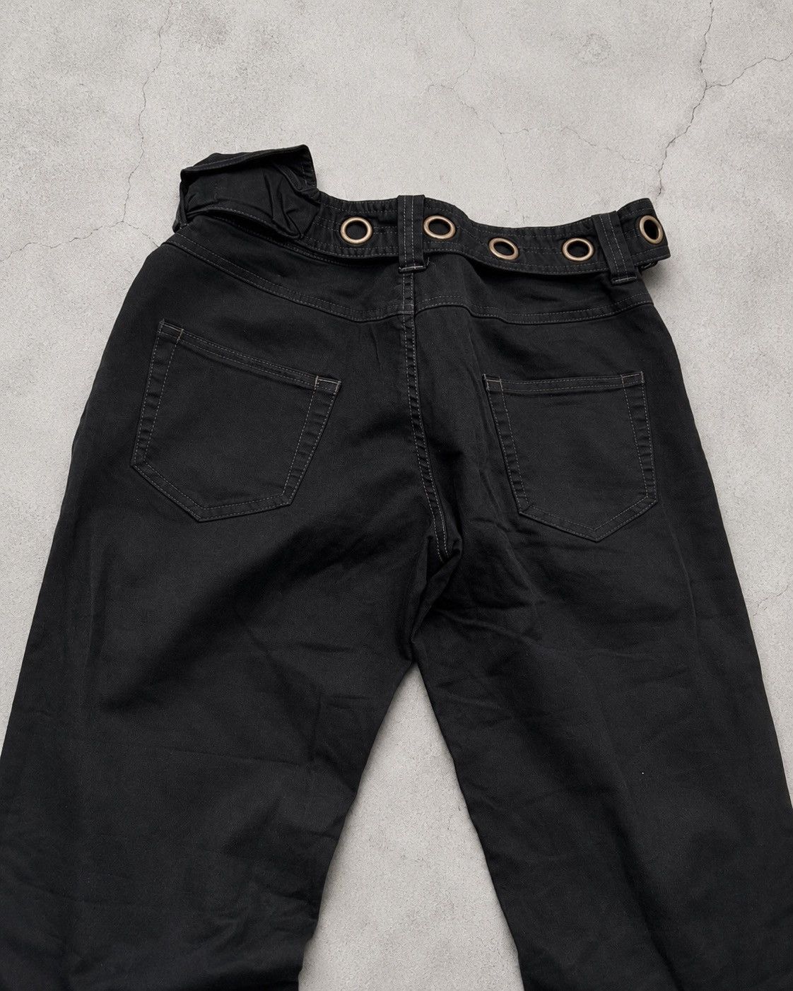 Japanese Brand VERTGARMENTS belted witb pocket flare cargo pants Size US 28 / EU 44 - 5 Thumbnail
