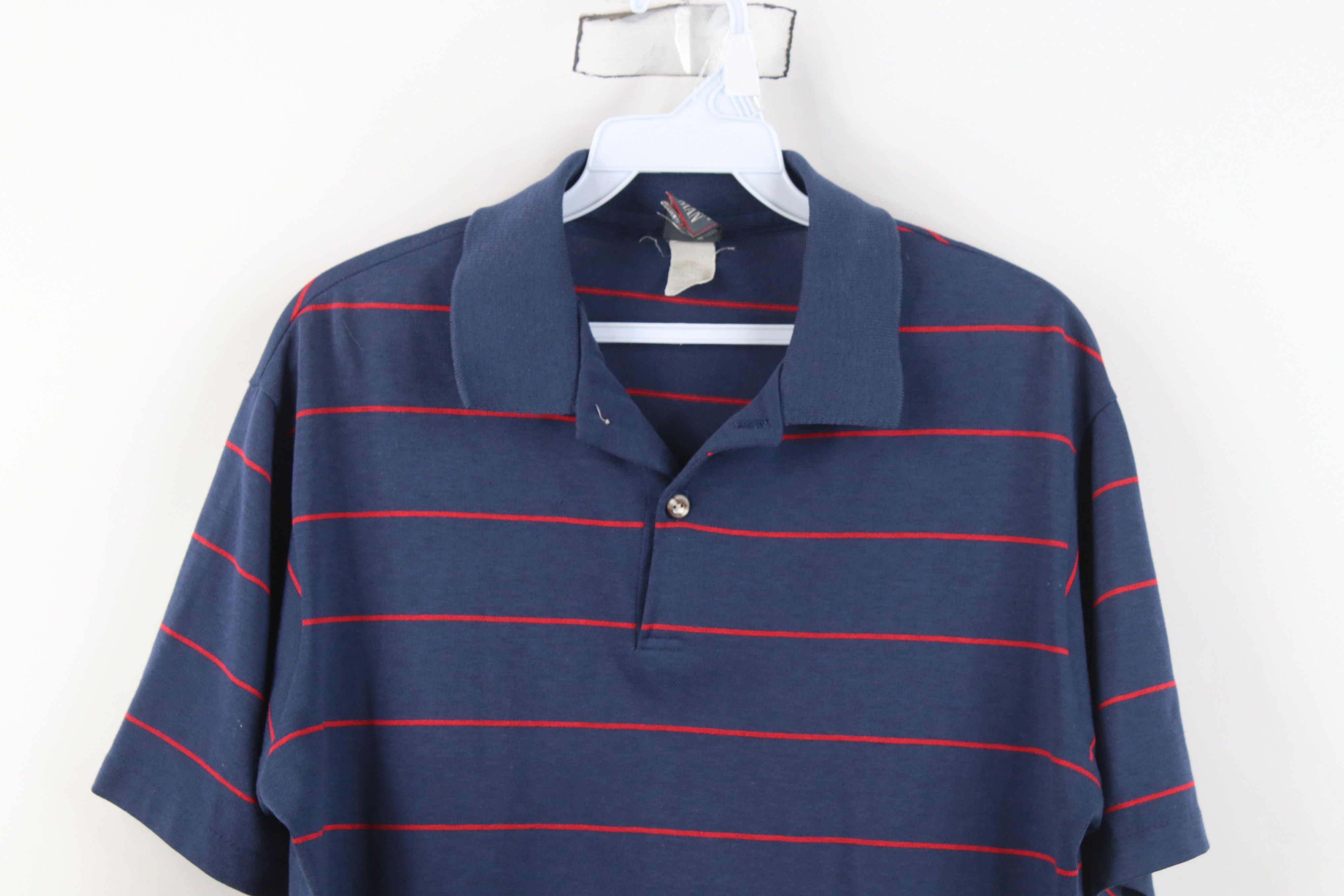 Vintage Vintage 70s Streetwear Striped Knit Collared Golf Polo Shirt Size US S / EU 44-46 / 1 - 2 Thumbnail