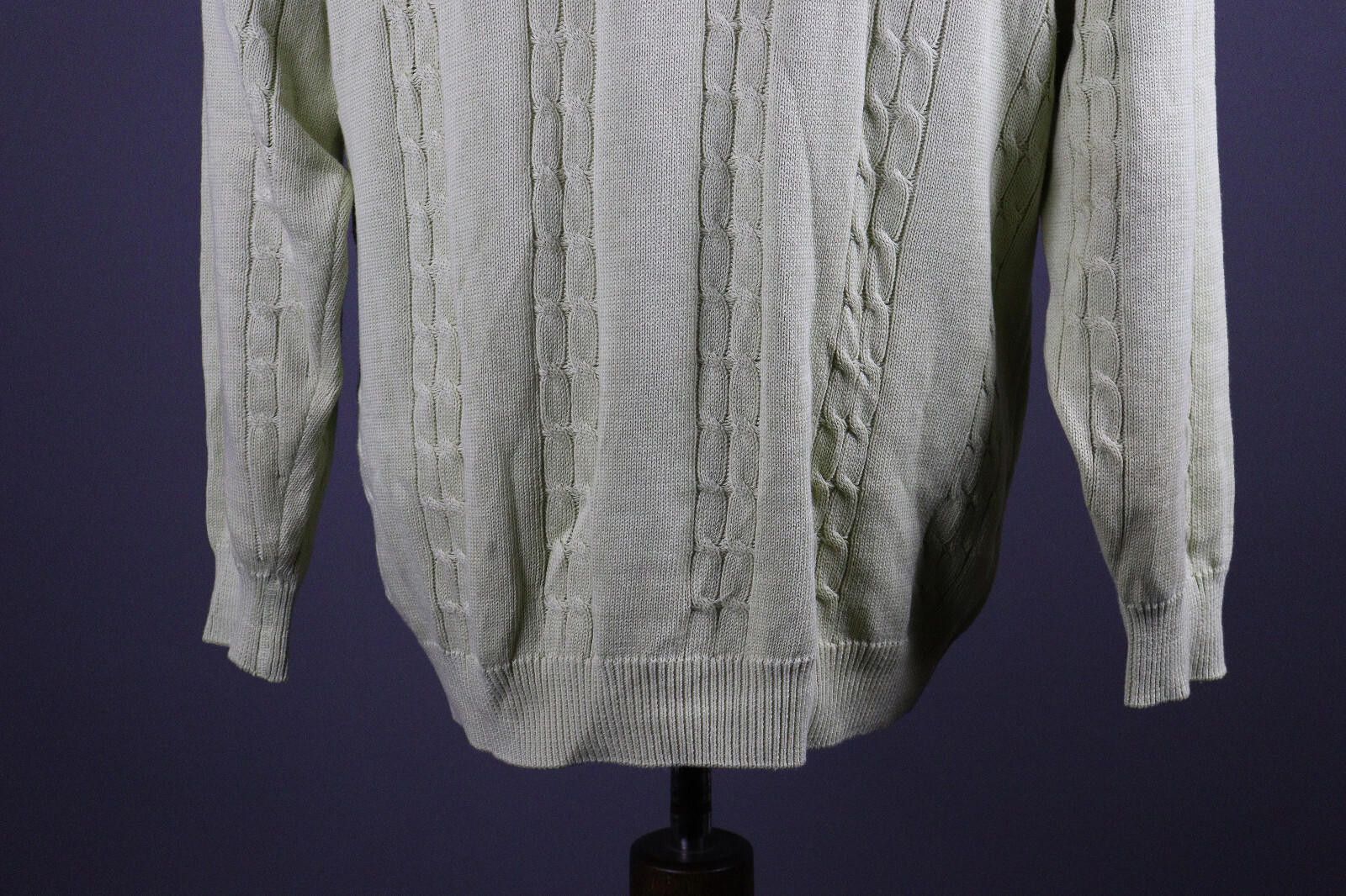Lacoste Lacoste Vintage Yellow Men Cable Knit Sweater Size 5 / L Size US L / EU 52-54 / 3 - 9 Thumbnail