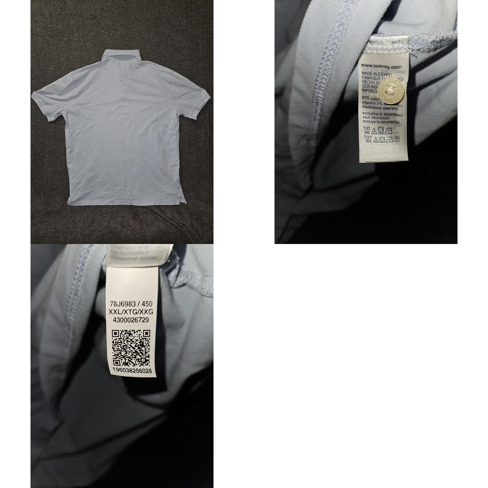 Tommy Hilfiger Tommy Hilfiger Polo Shirt Mens 2XL Regular Fit Stretch Embroidered Logo Polo Shirt Casual 90s City Classic Preppy Mens Size US XXL / EU 58 / 5 - 8 Thumbnail